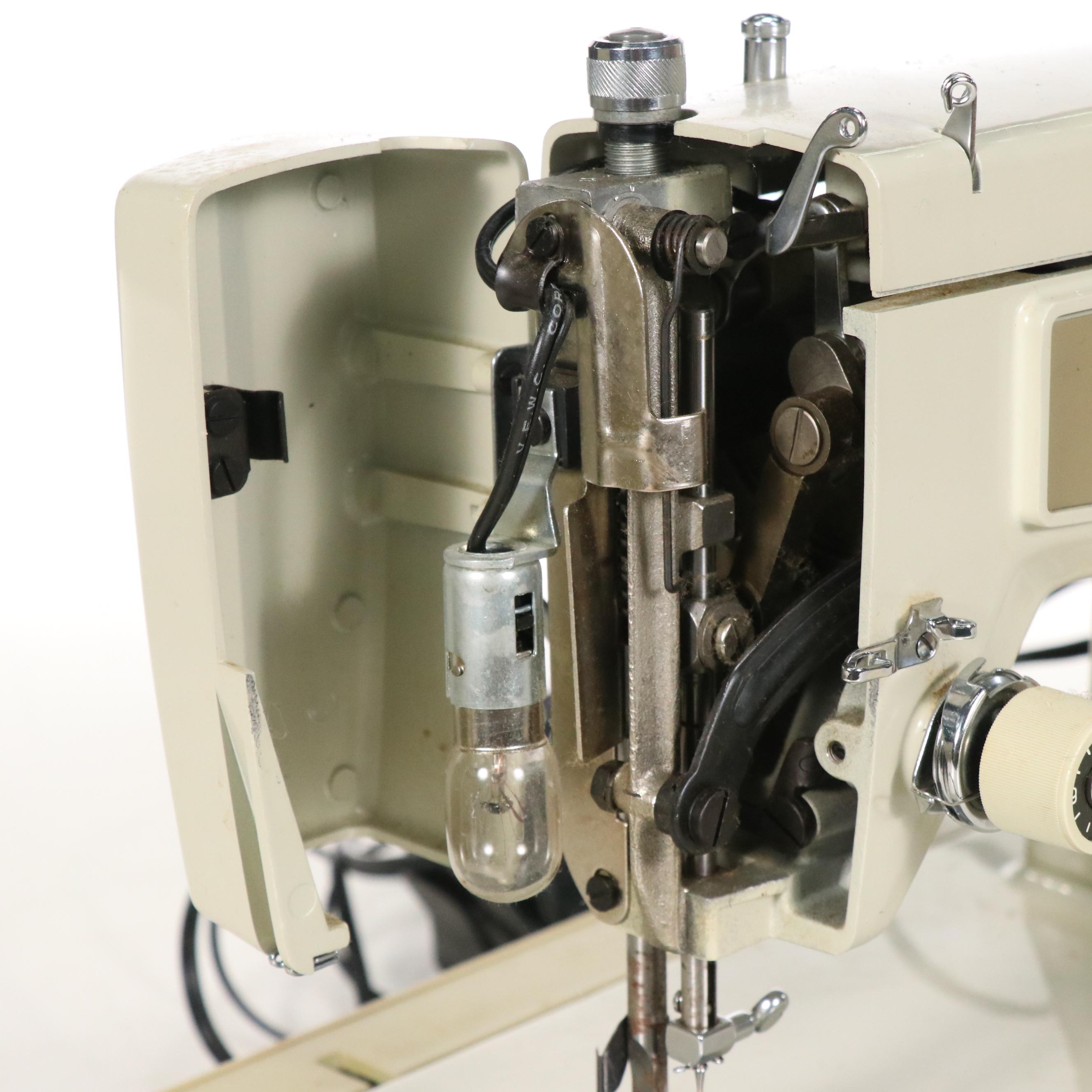 Sears Kenmore Electric Sewing Machine with Portable Case and Notions