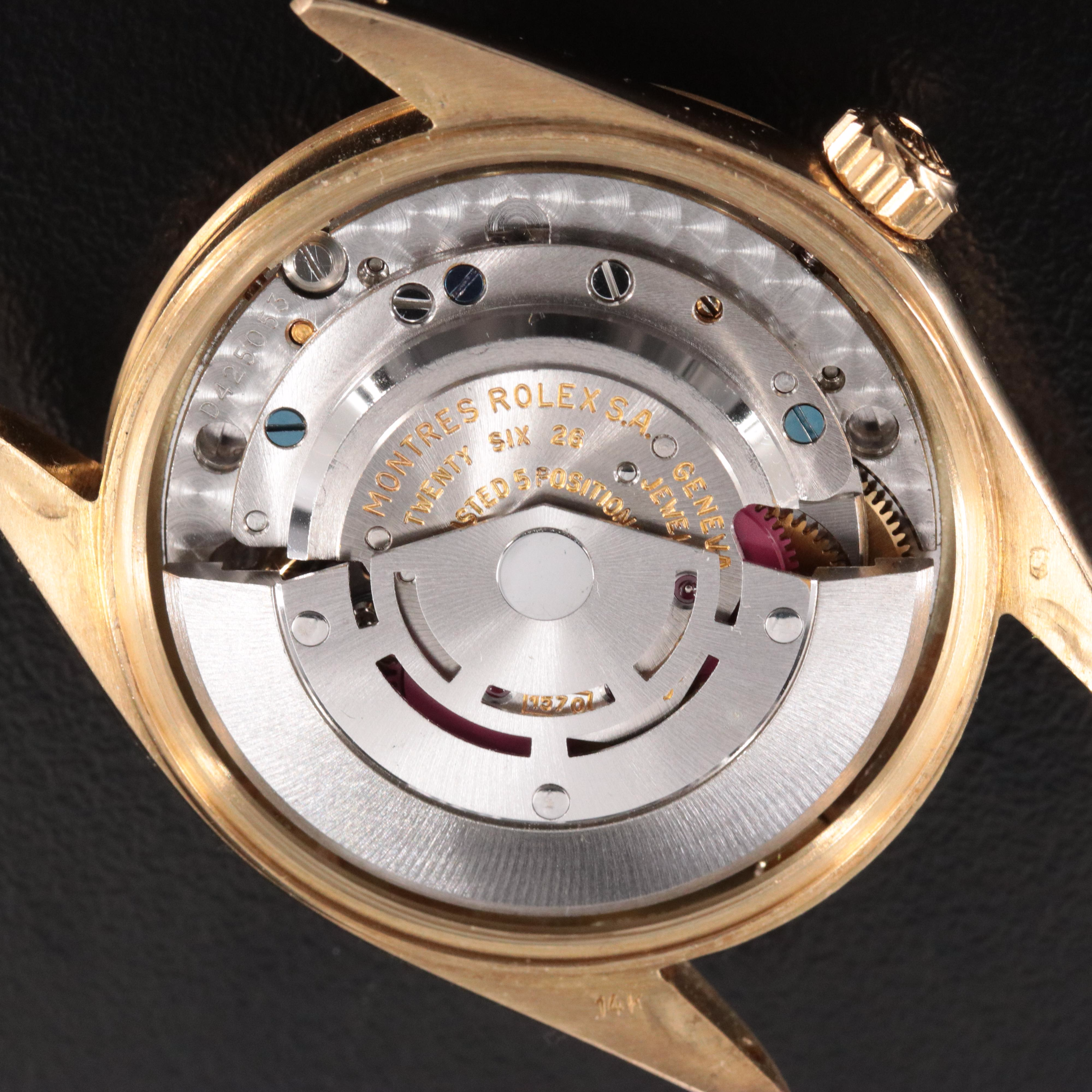 14K Rolex Oyster Perpetual Date 1503 Vintage Watch c.1970