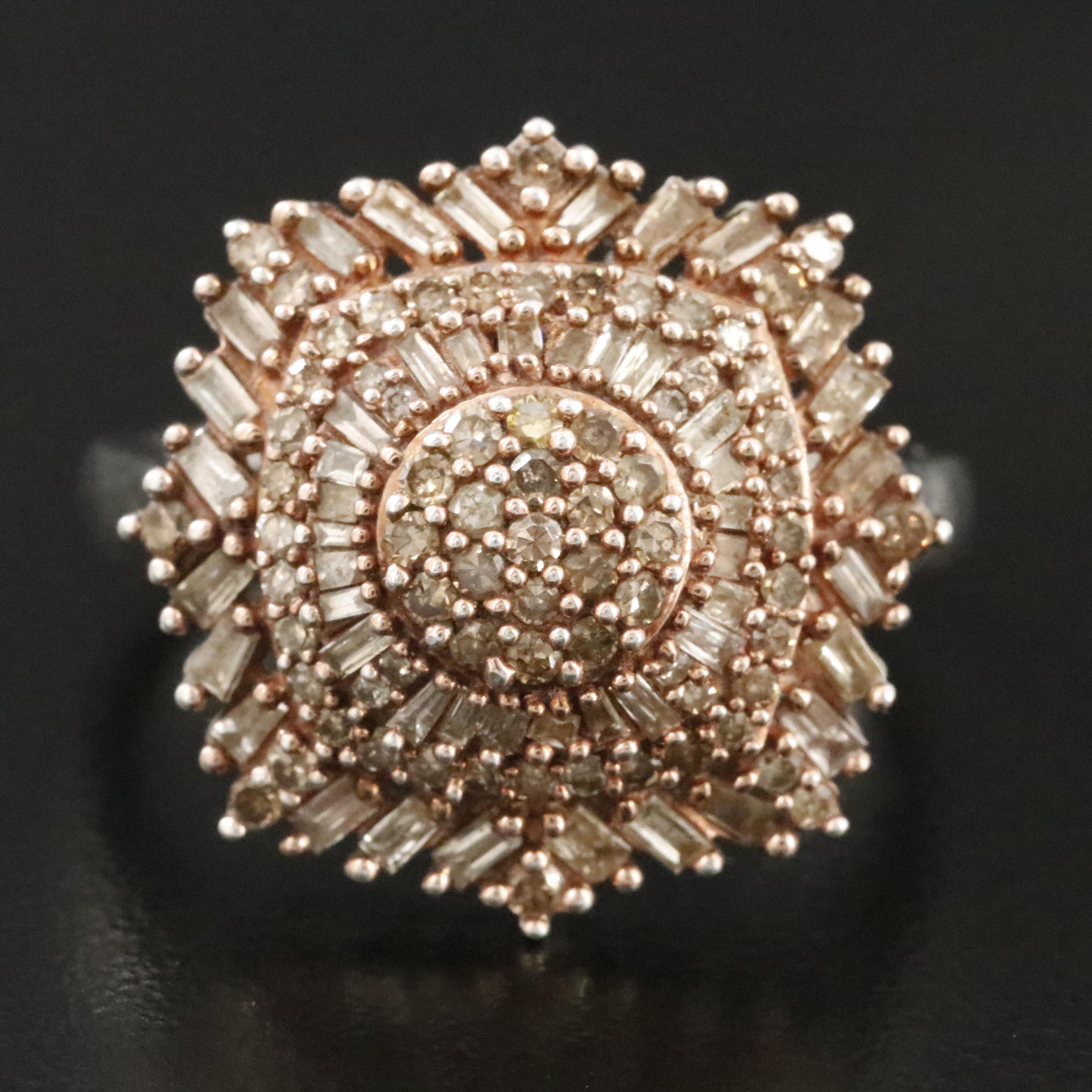 Sterling 1.00 CTW Diamond Ring