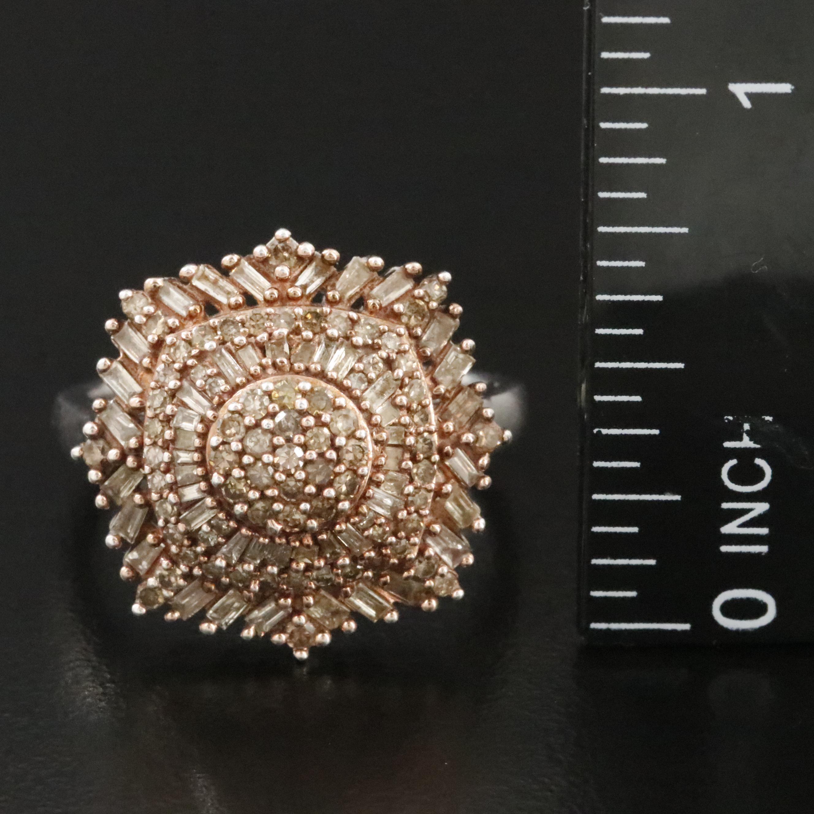 Sterling 1.00 CTW Diamond Ring