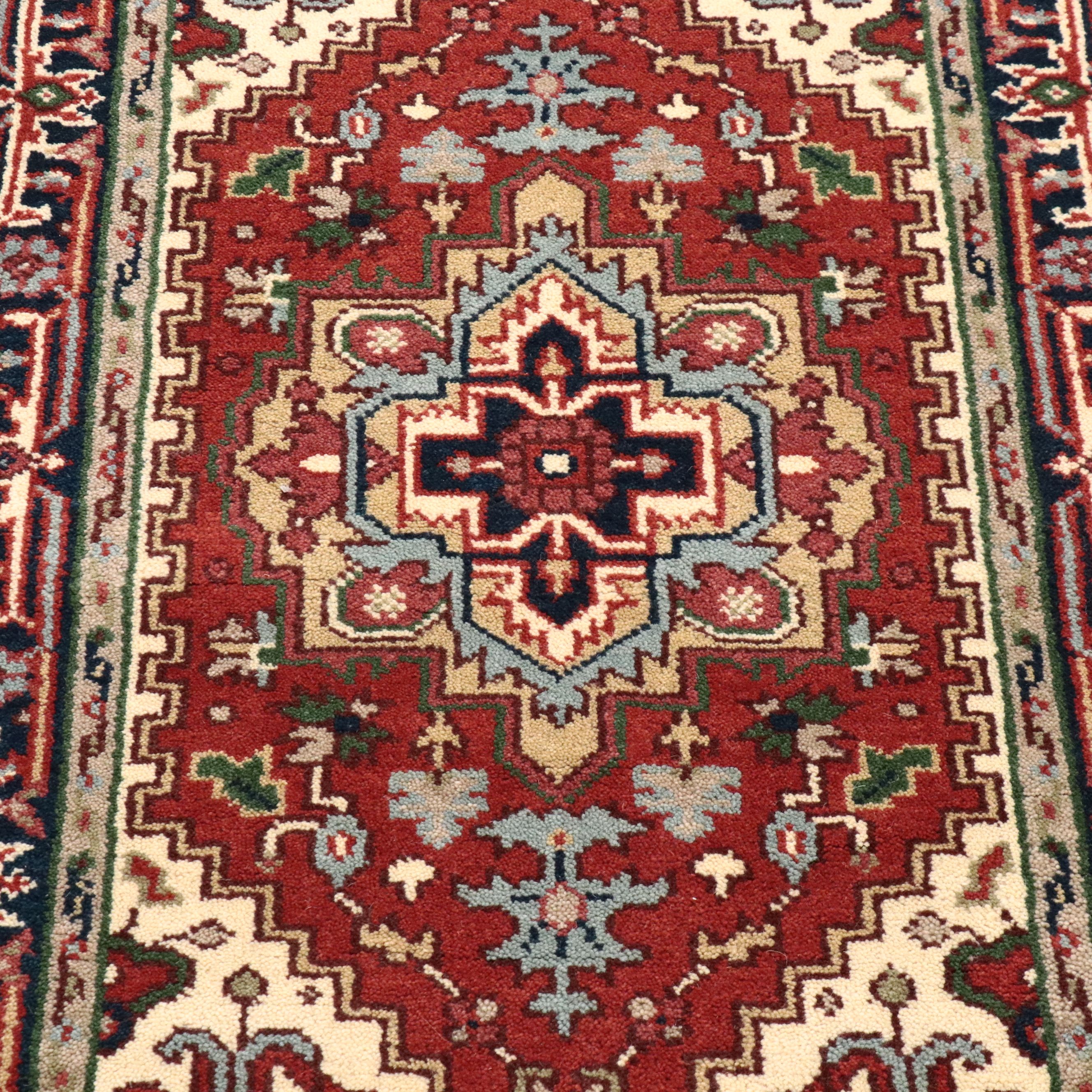 3' x 5'2 Hand-Knotted Indo-Persian Heriz Area Rug
