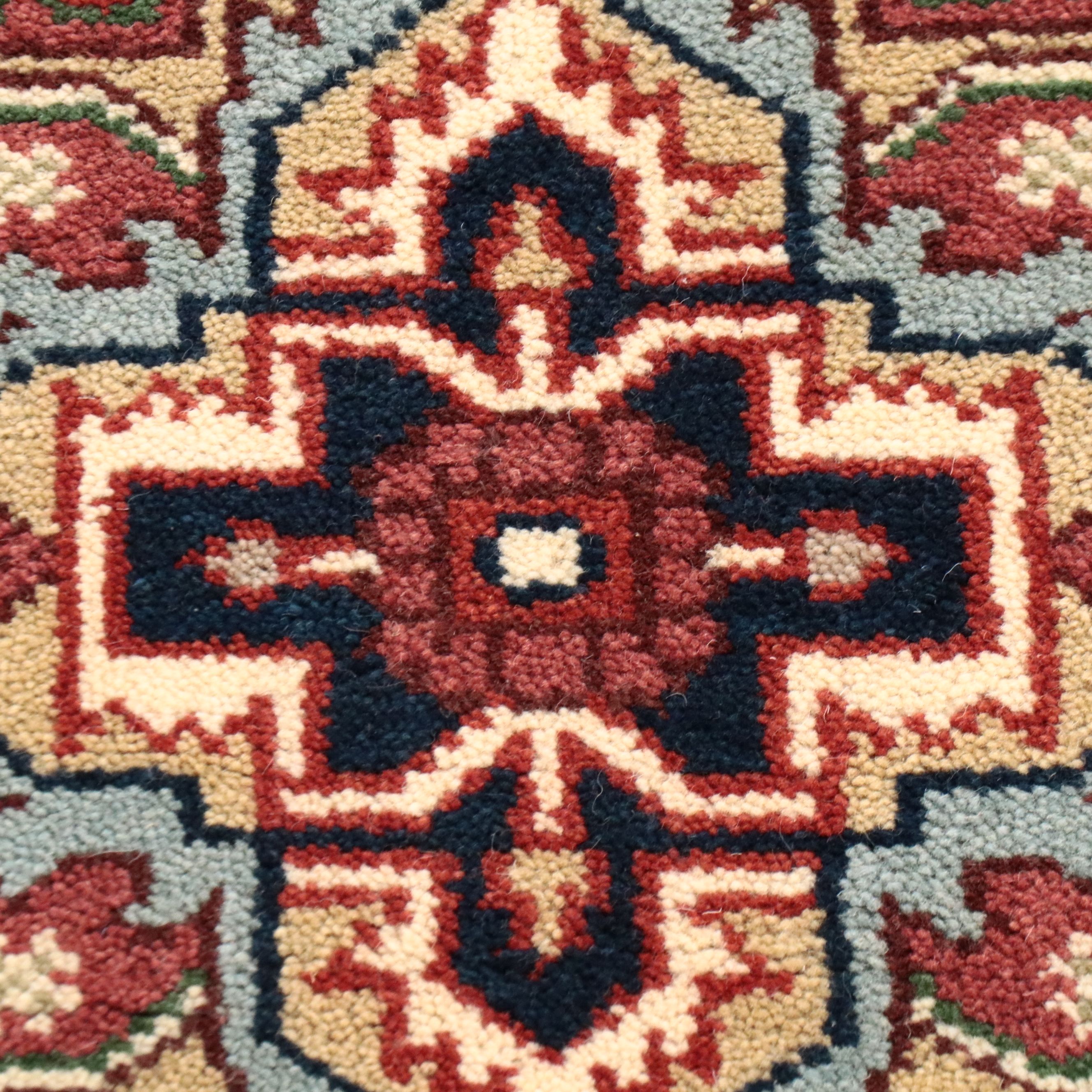 3' x 5'2 Hand-Knotted Indo-Persian Heriz Area Rug