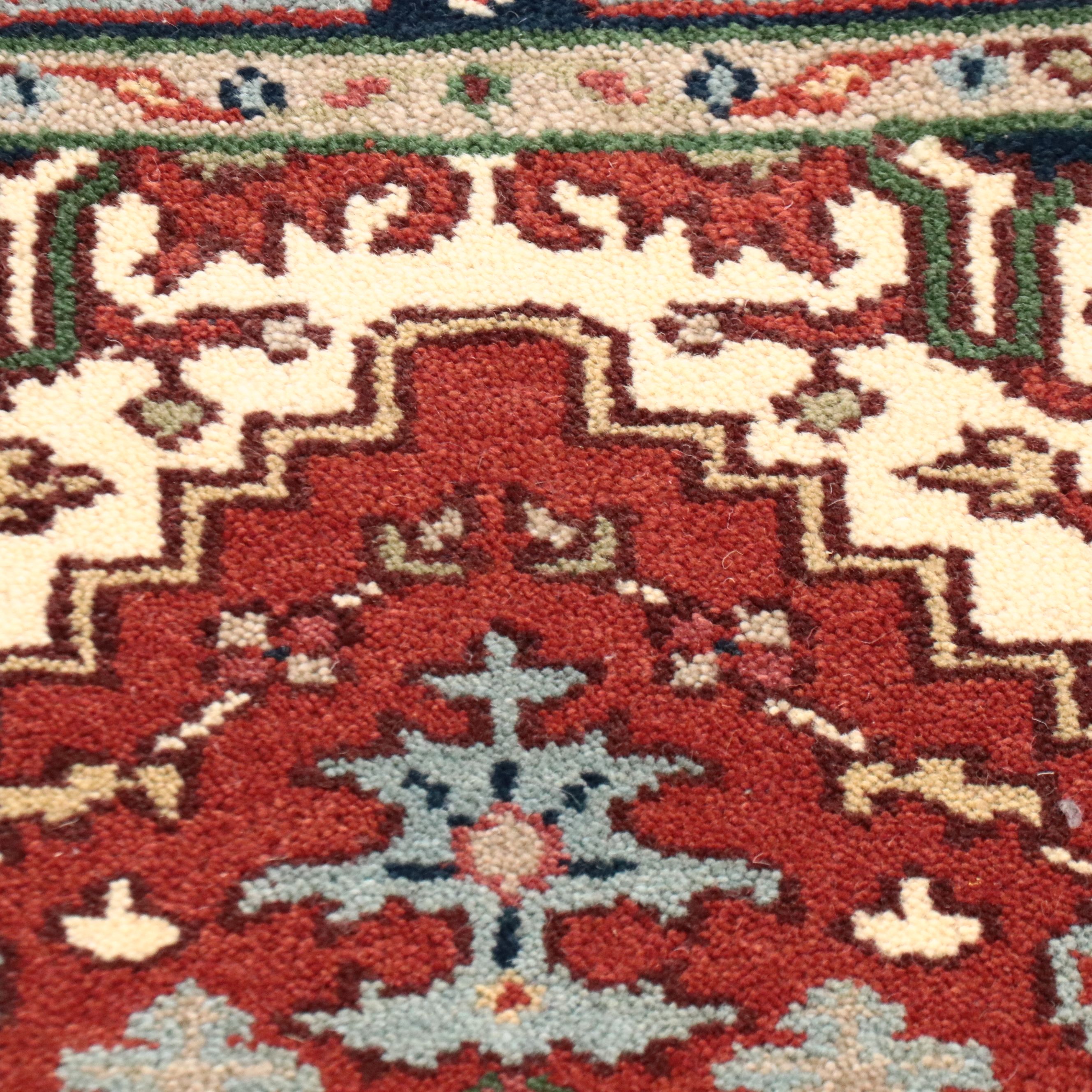 3' x 5'2 Hand-Knotted Indo-Persian Heriz Area Rug