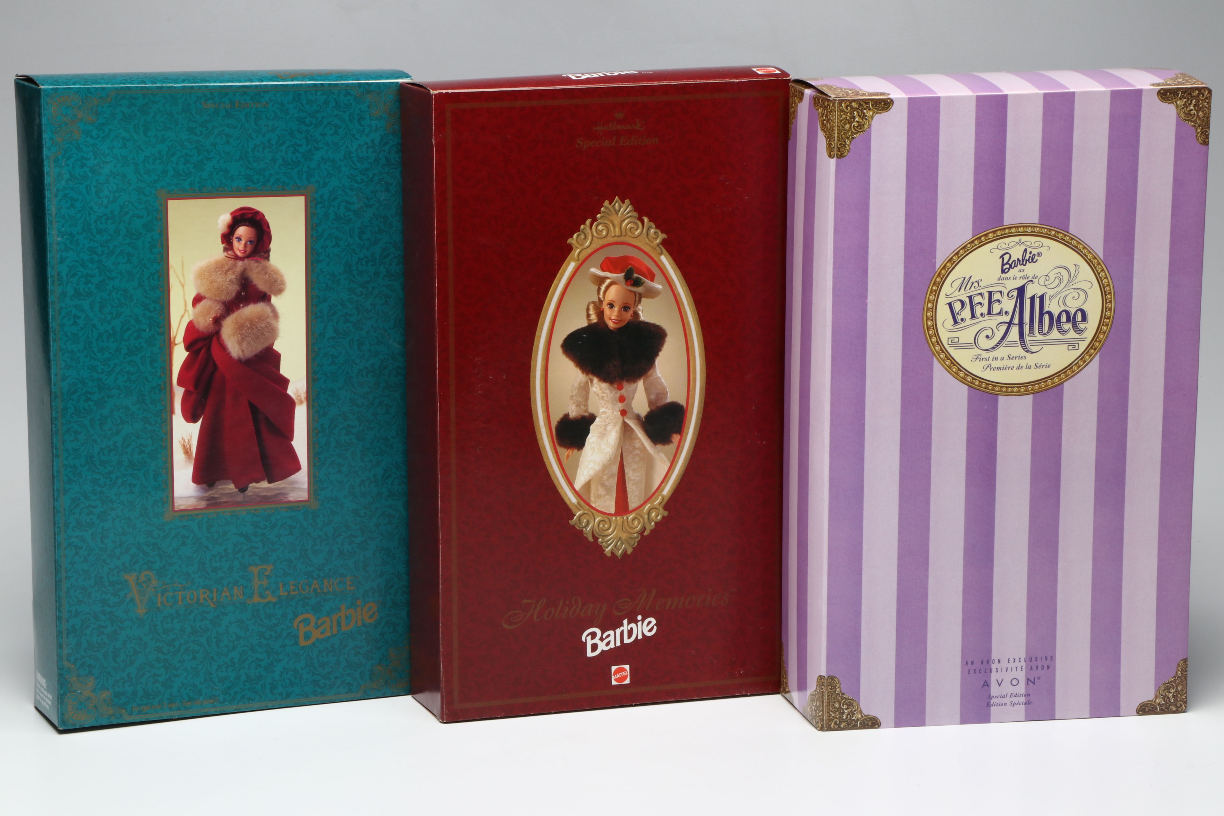 Barbie "Mrs. P.F.E. Albee", "Holiday Memories", and Other Barbie Dolls