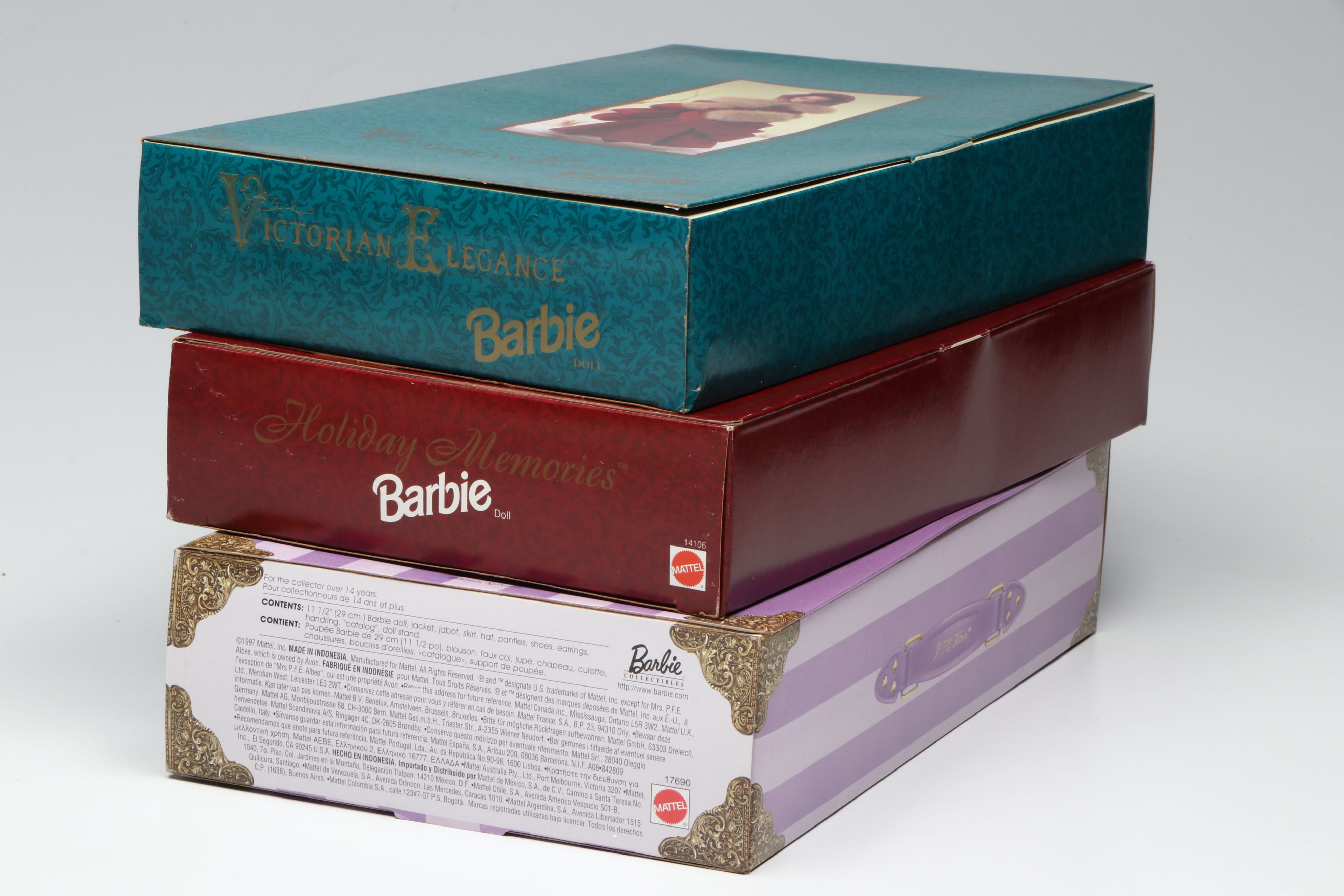 Barbie "Mrs. P.F.E. Albee", "Holiday Memories", and Other Barbie Dolls