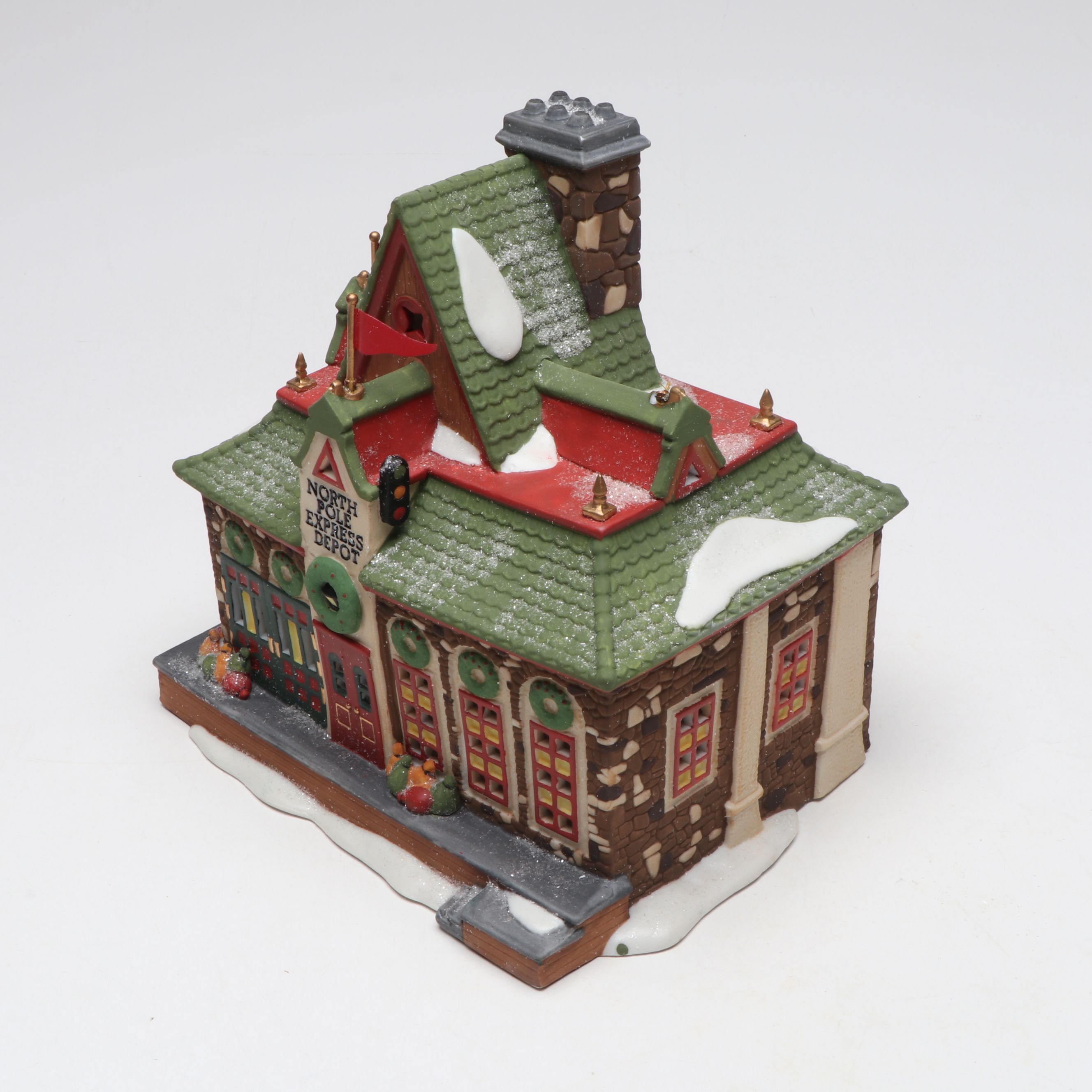 Department 56 "North Pole Express Depot" with More North Pole Series Sets