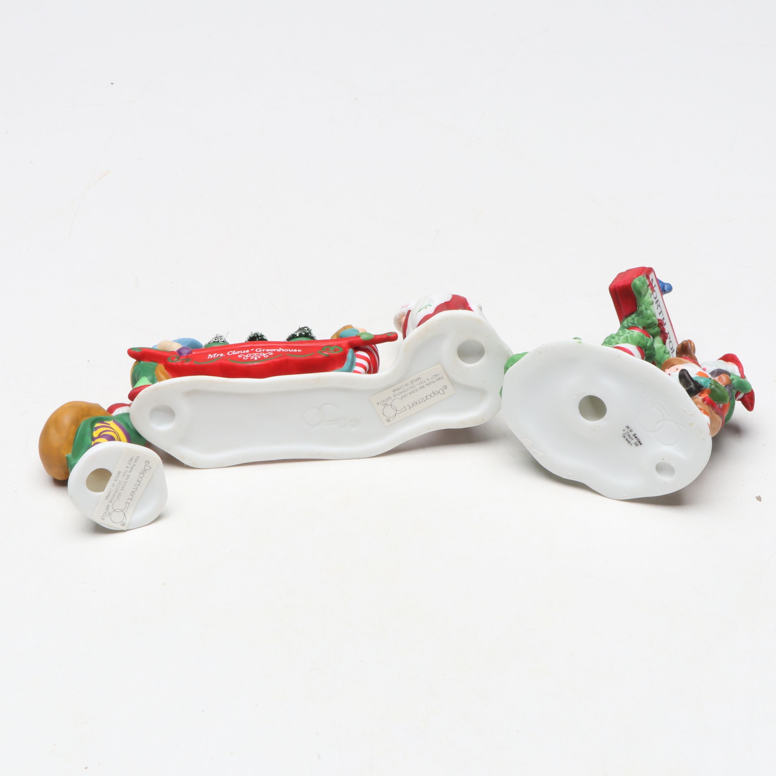 Department 56 "North Pole Express Depot" with More North Pole Series Sets