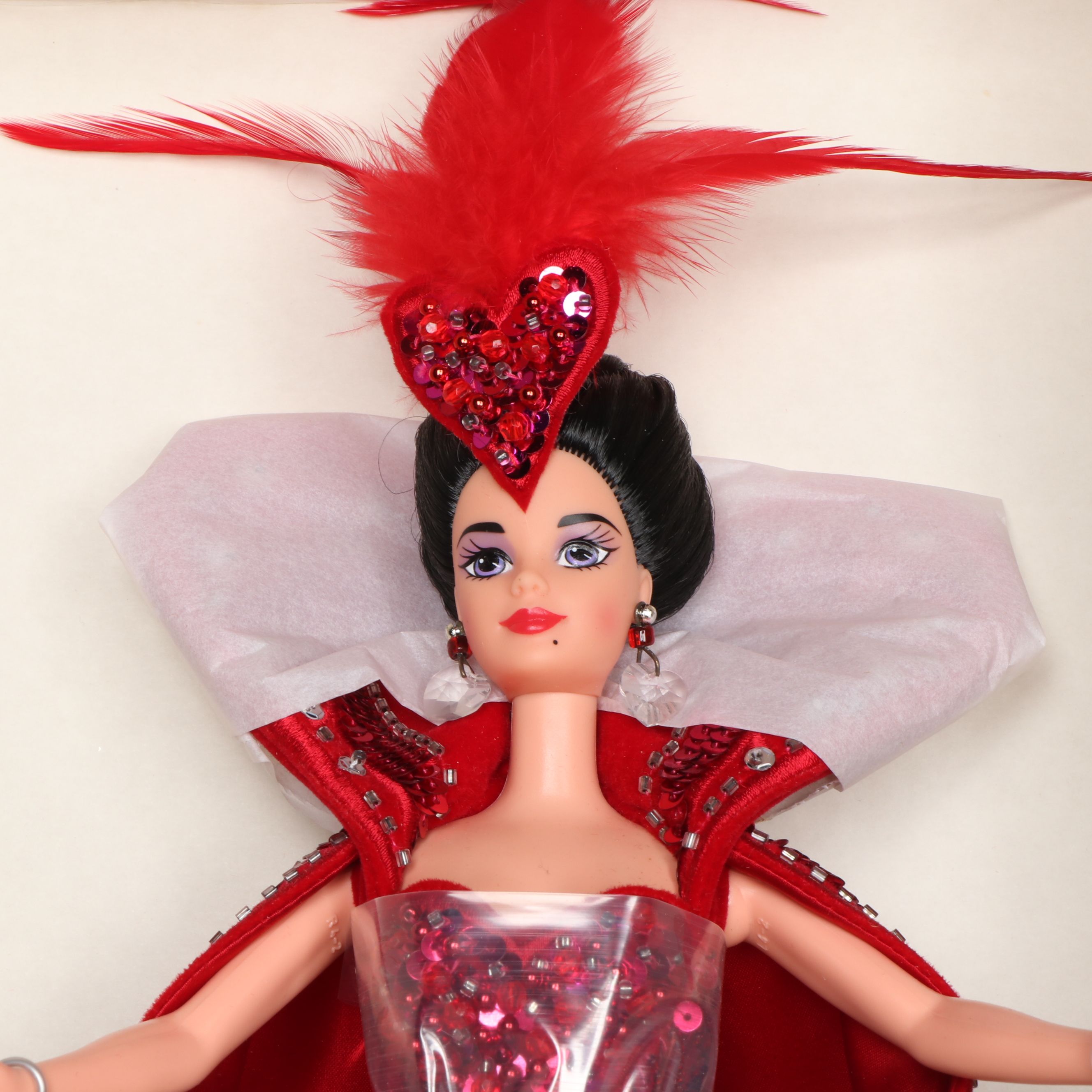 Barbie Bob Mackie "Queen of Hearts" Doll with Porcelain Collectors Plate