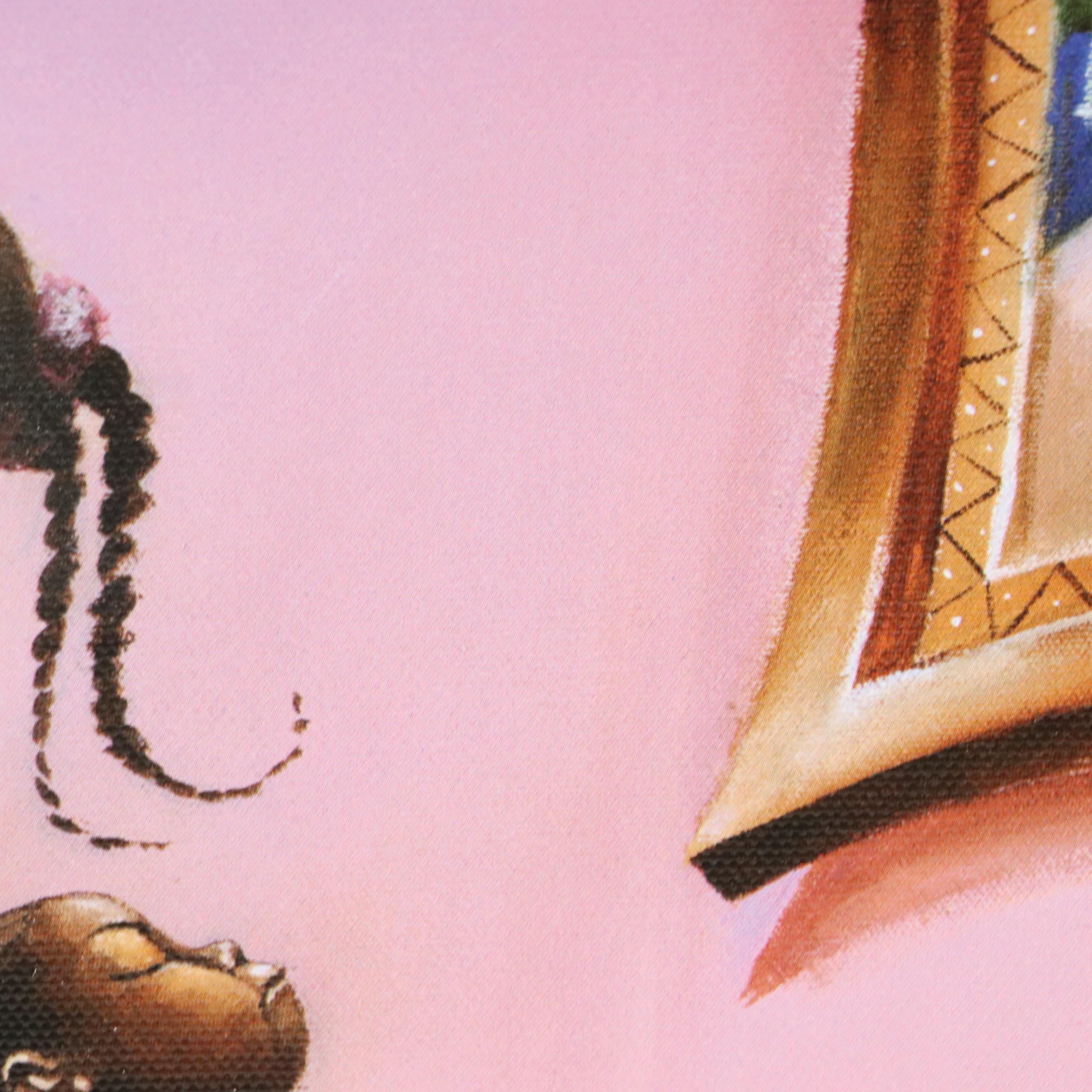 Frank Morrison Offset Lithograph "She Did It," 2004