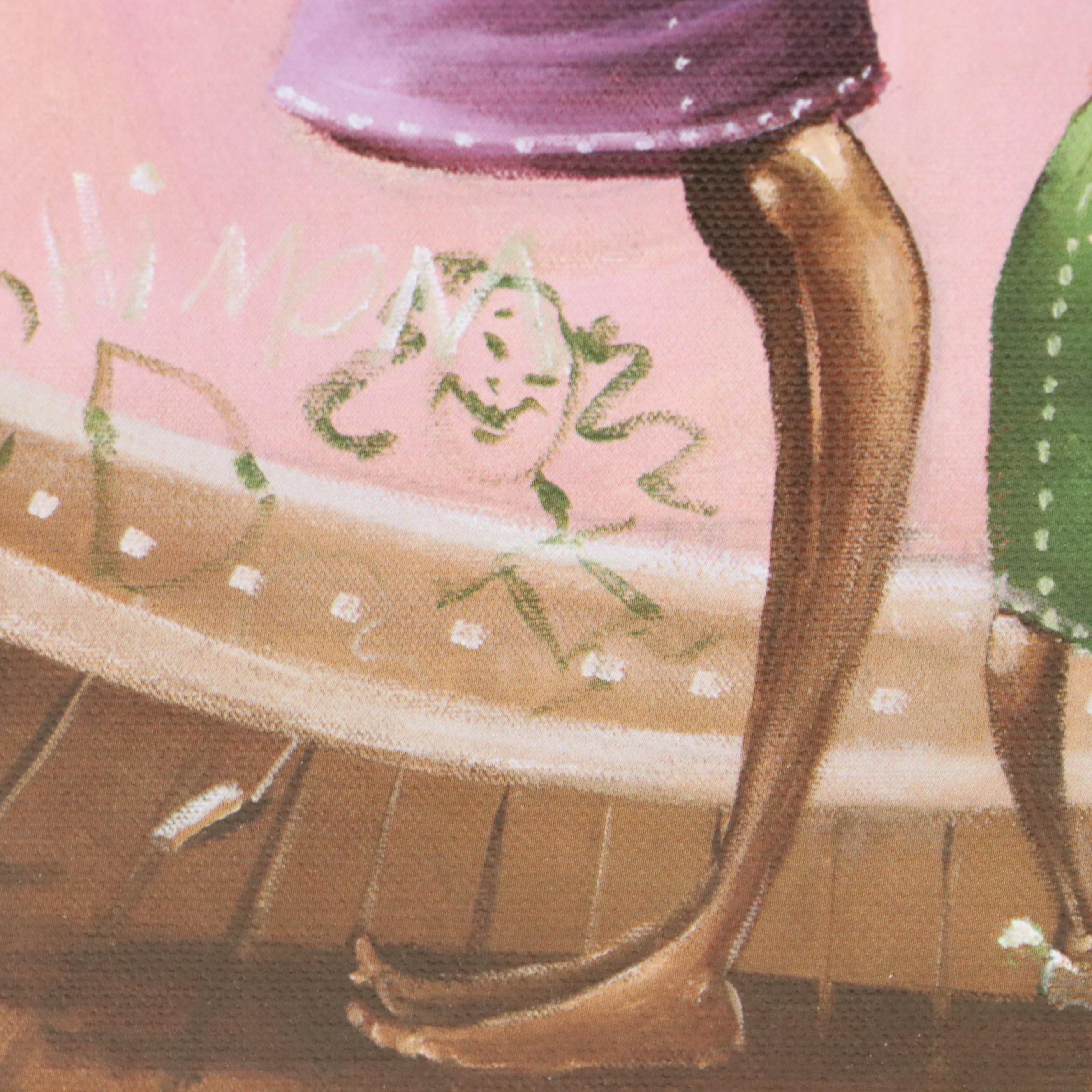 Frank Morrison Offset Lithograph "She Did It," 2004