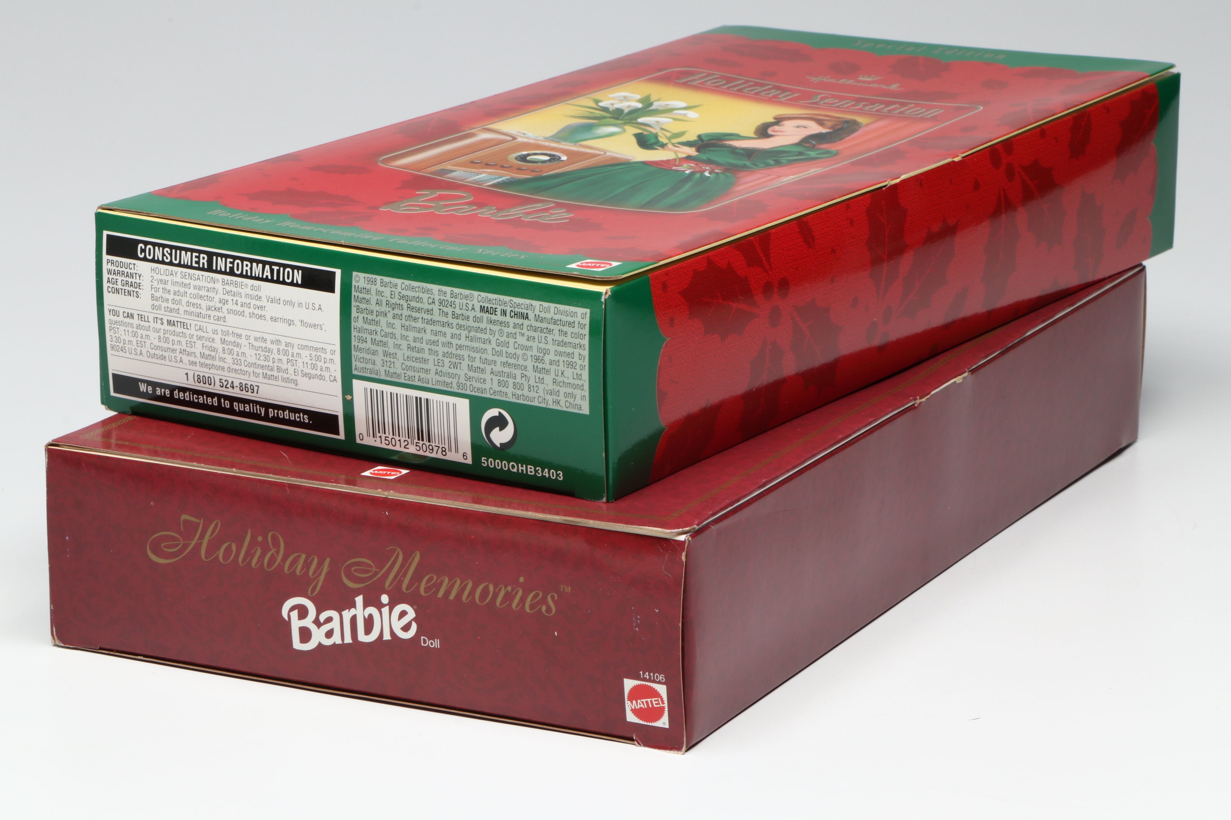 Barbie "Fair Valentine", "Holiday Sensation", and Other Barbie Dolls