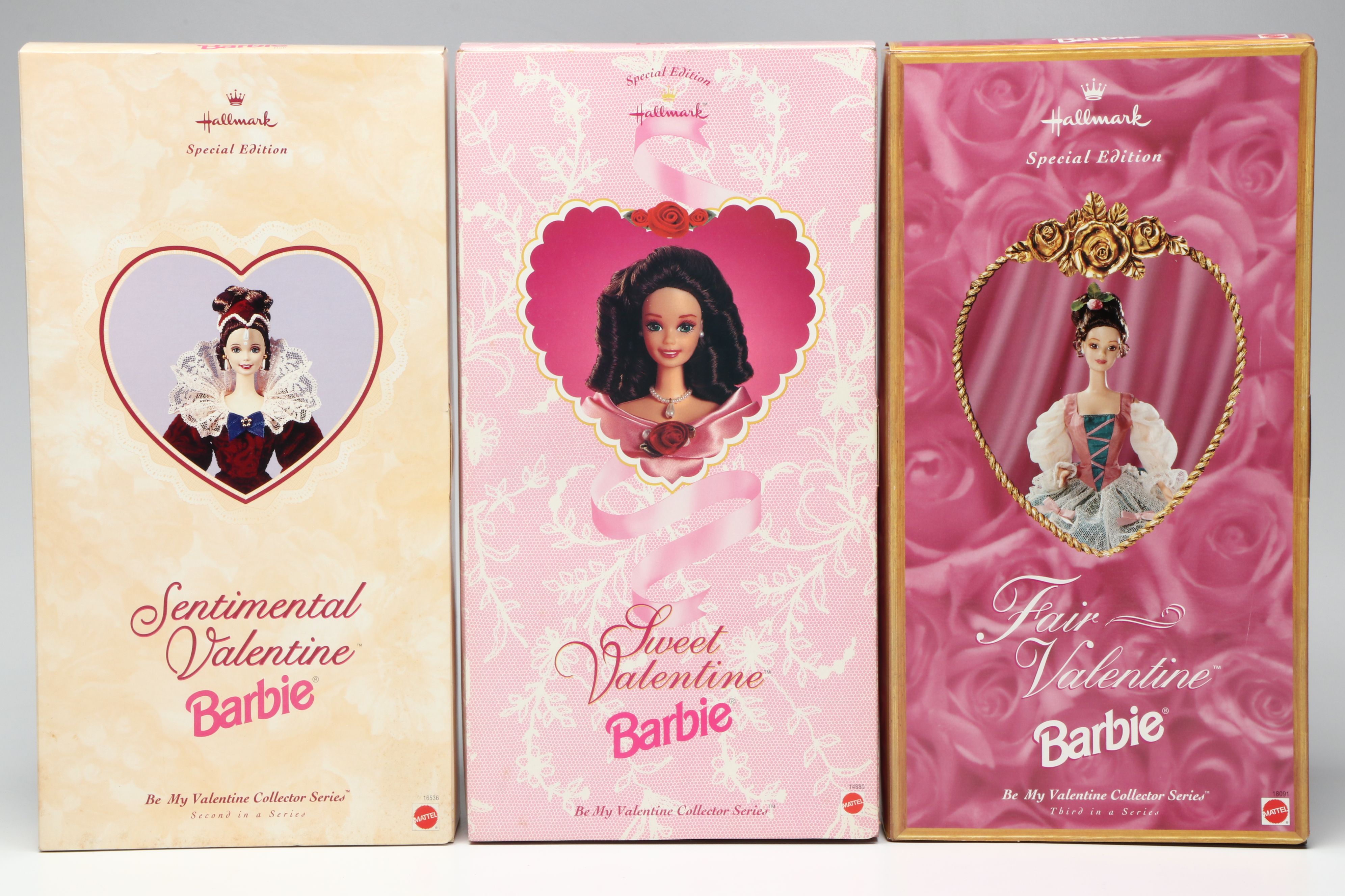 Barbie "Fair Valentine", "Holiday Sensation", and Other Barbie Dolls
