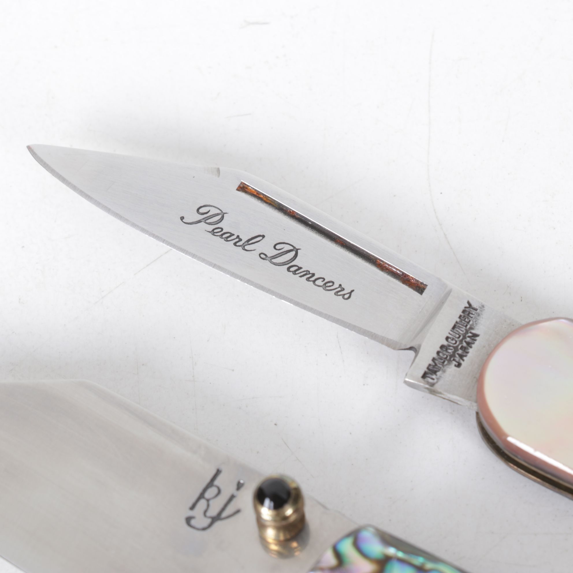 Folding Pocket Knife Collection with Abalone and MOP Handles