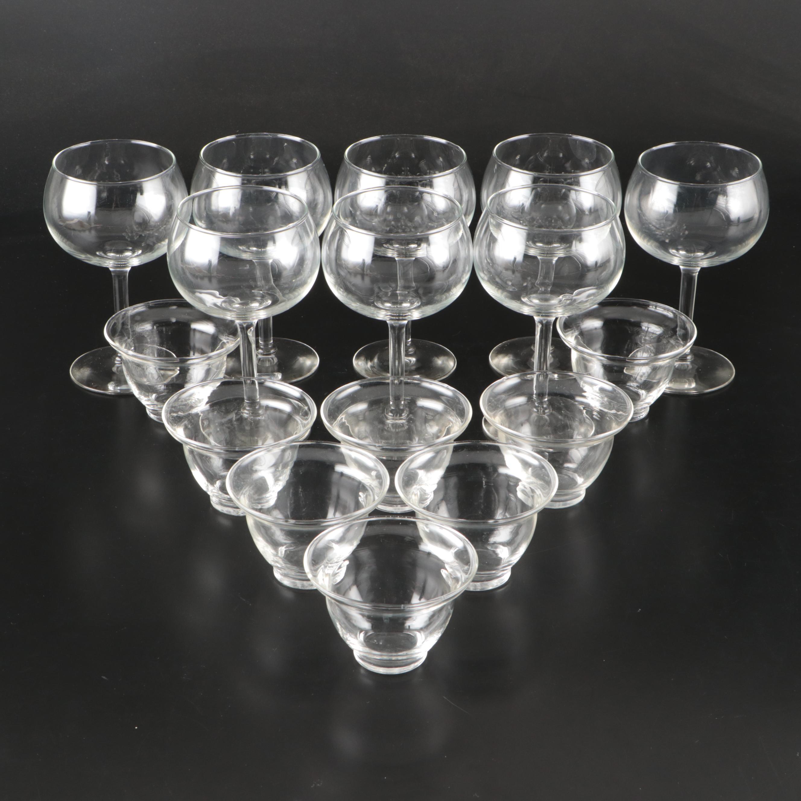 Balloon Crystal Wine Glasses and Bowls