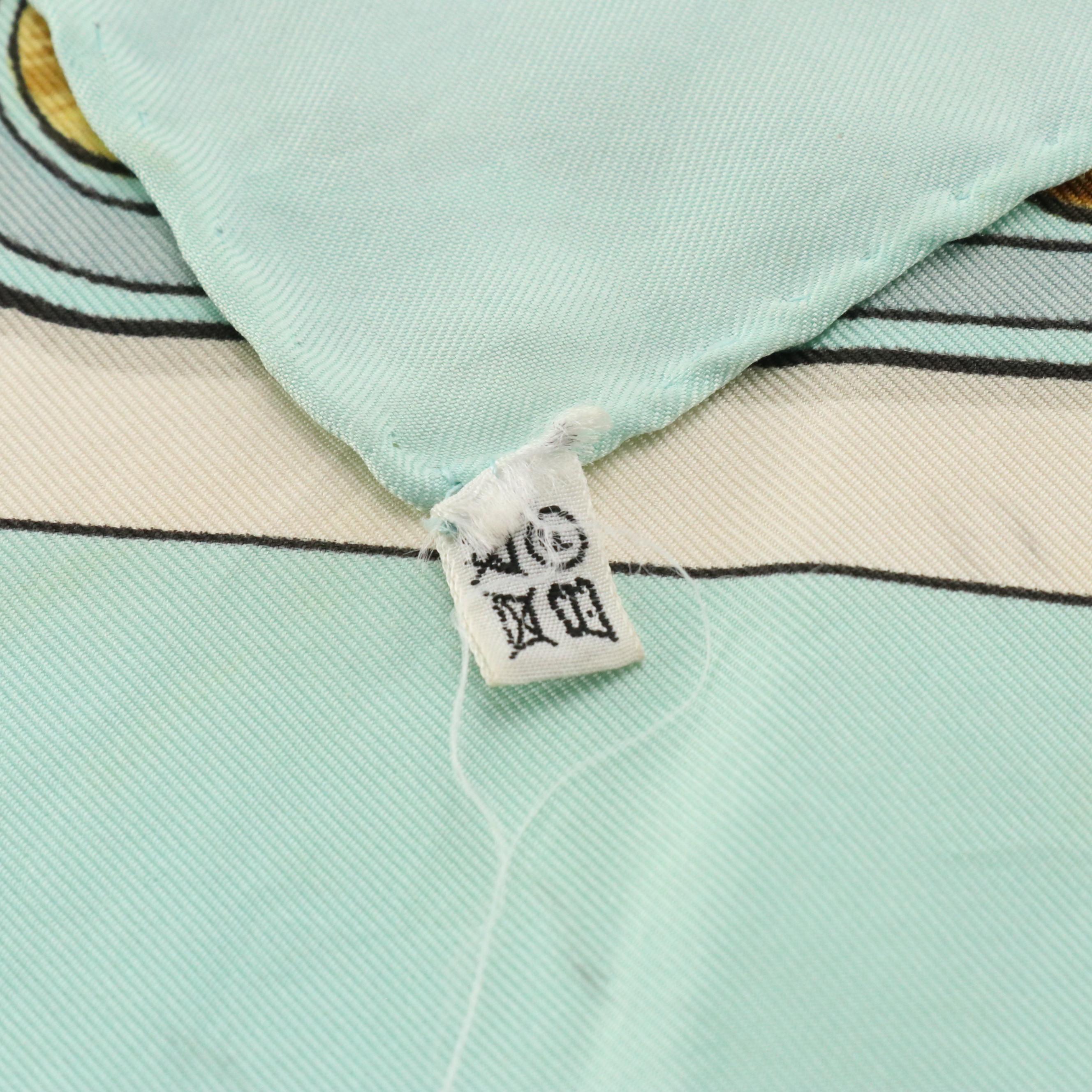 Hermès Early Issue "Bride de Cour" Silk Twill Scarf 90