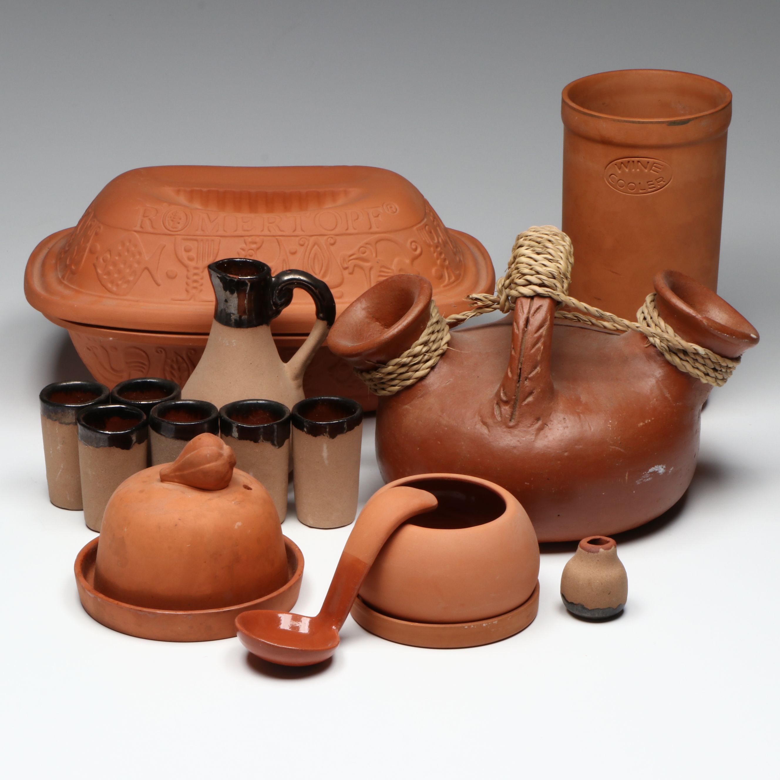 Bay Keramik Romertopf Baker with Other Terracotta Tableware and Décor