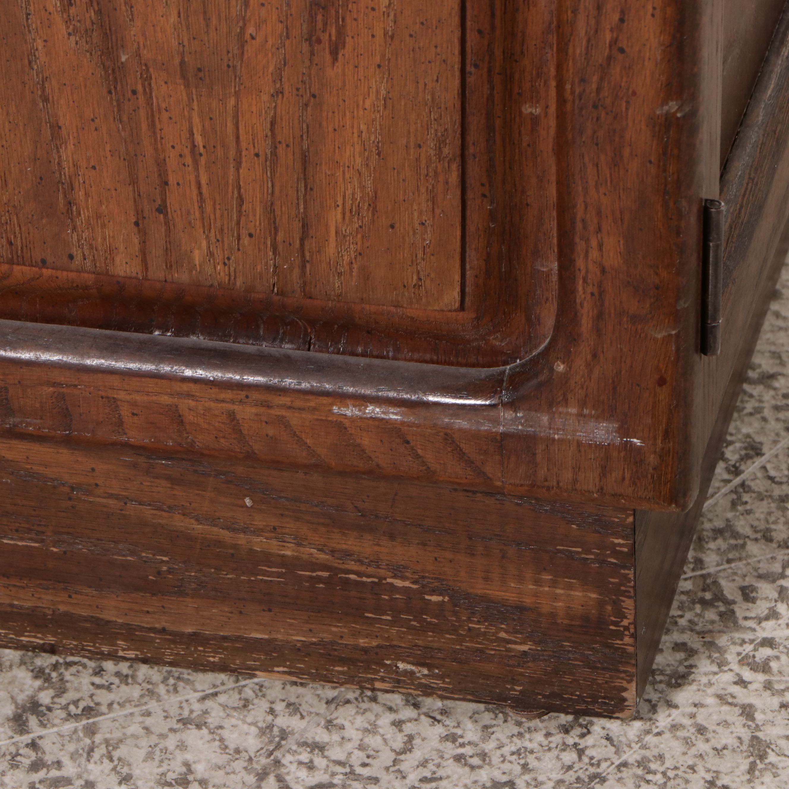 Mid-Century Illuminated Pecan China Cabinet