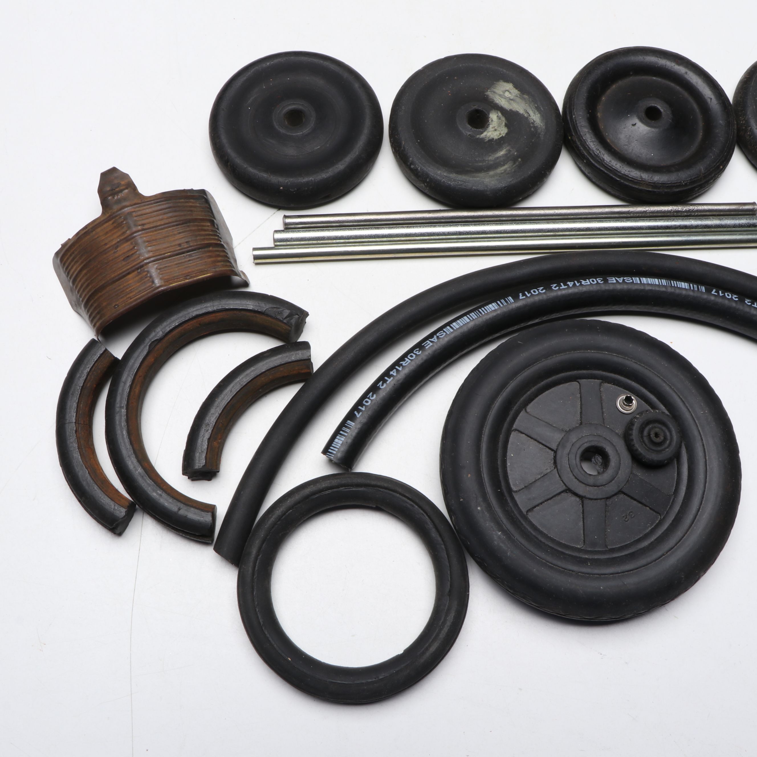 Structo Studebaker Construction Truck Frame with Other Diecast Model Car Parts