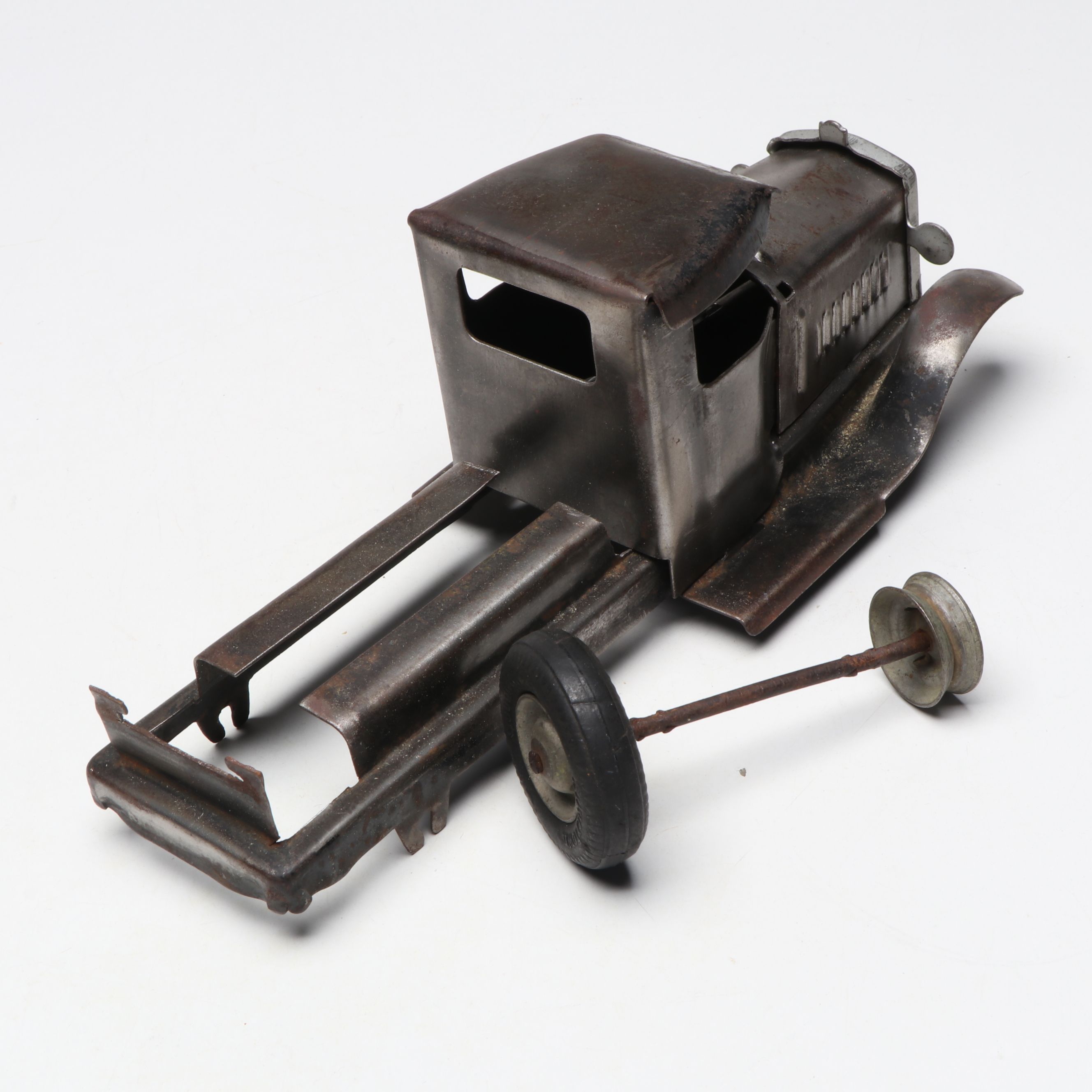 Structo Studebaker Construction Truck Frame with Other Diecast Model Car Parts