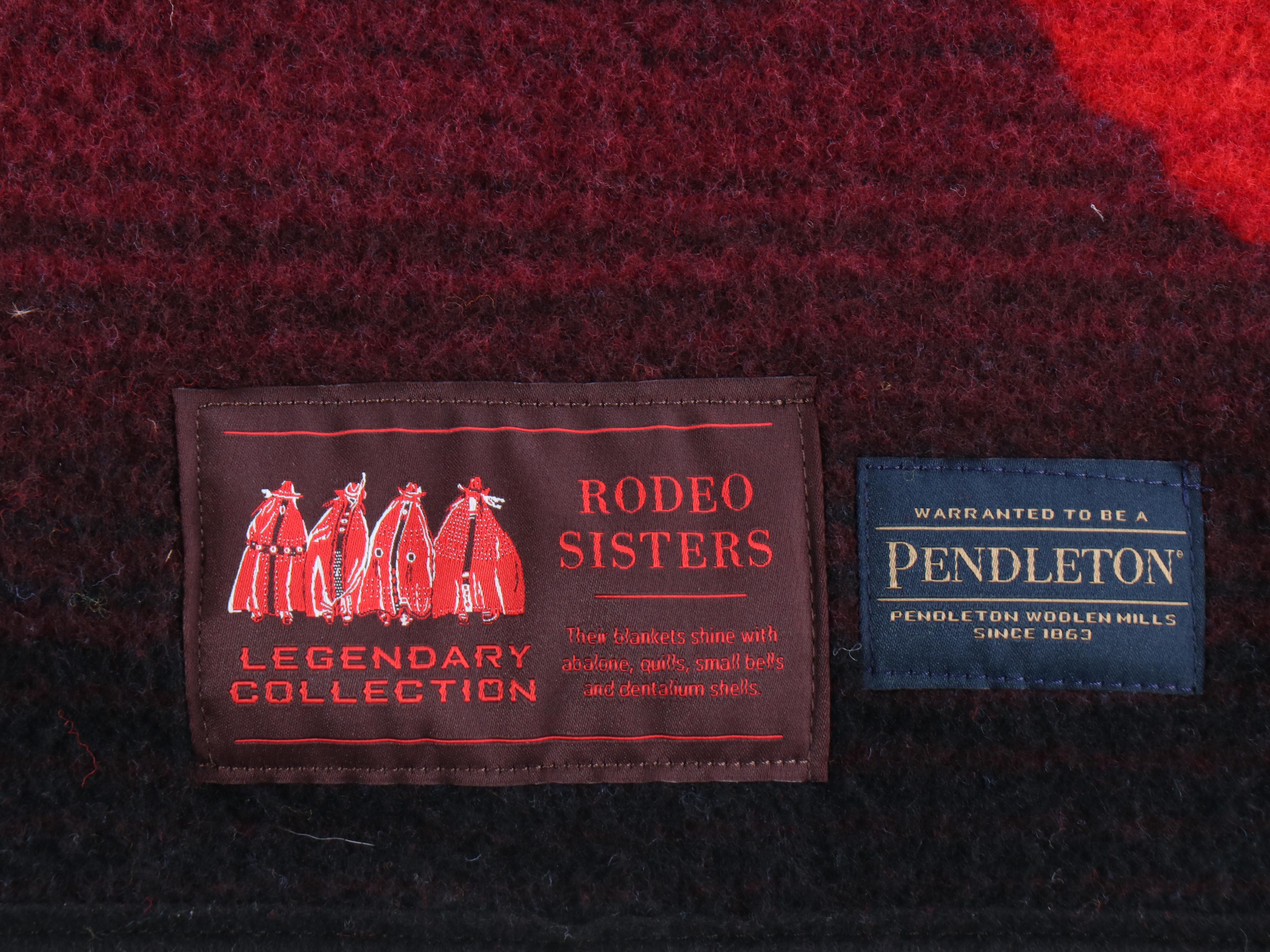 Pendleton "Rodeo Sisters" Wool Blanket with Hanging Loops
