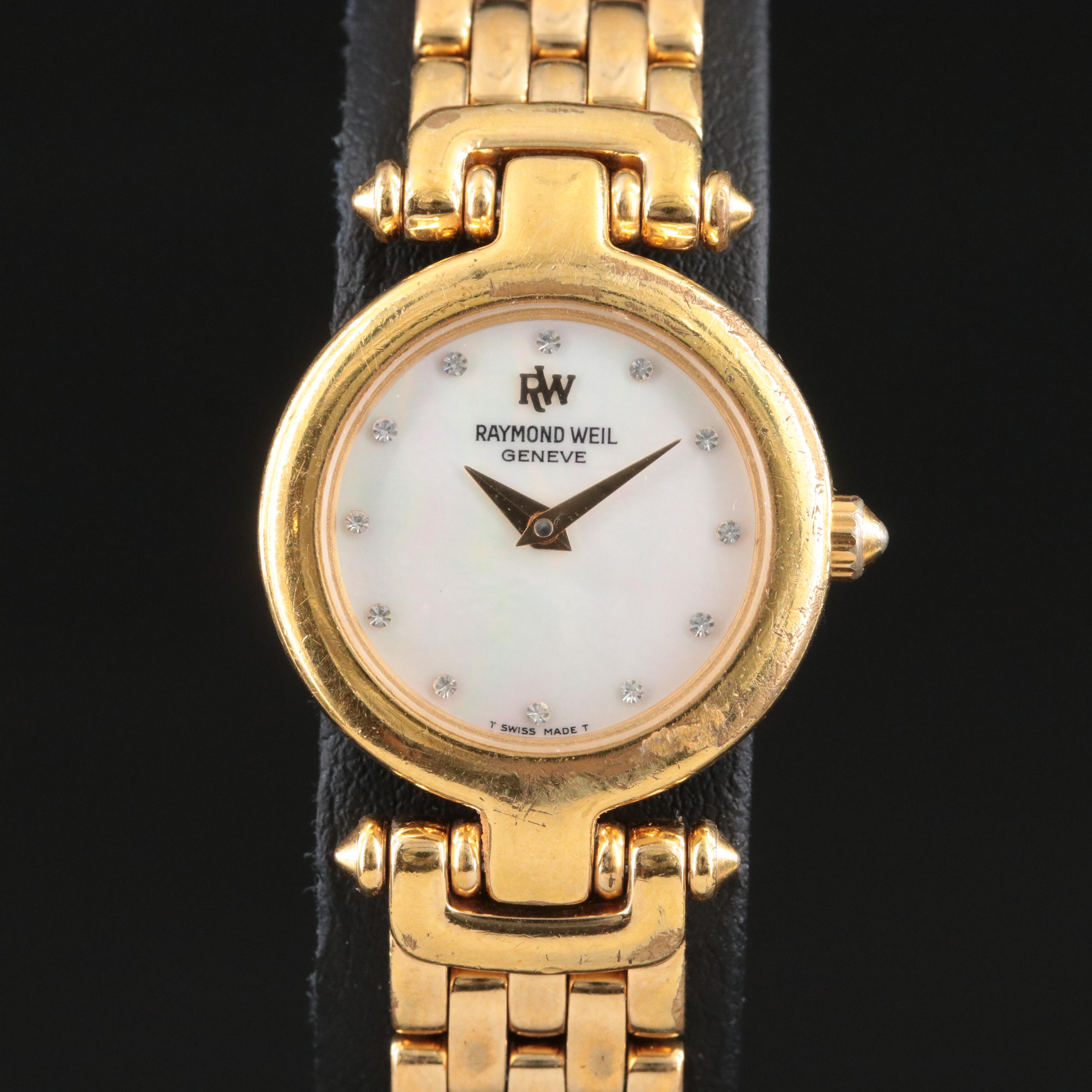 Raymond Weil Fidelio Mother-of-Pearl Diamond Accented Dial Watch