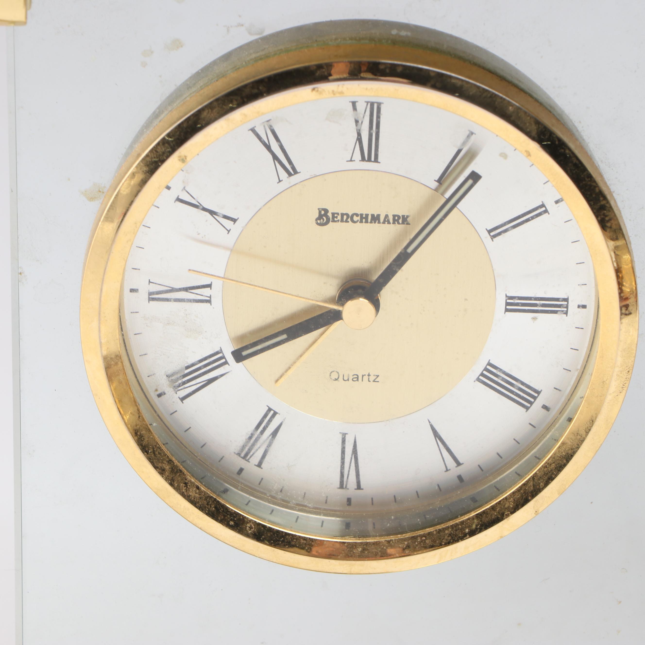 Benchmark Three Part Weather Station with Seth Thomas and Other Mantel Clocks