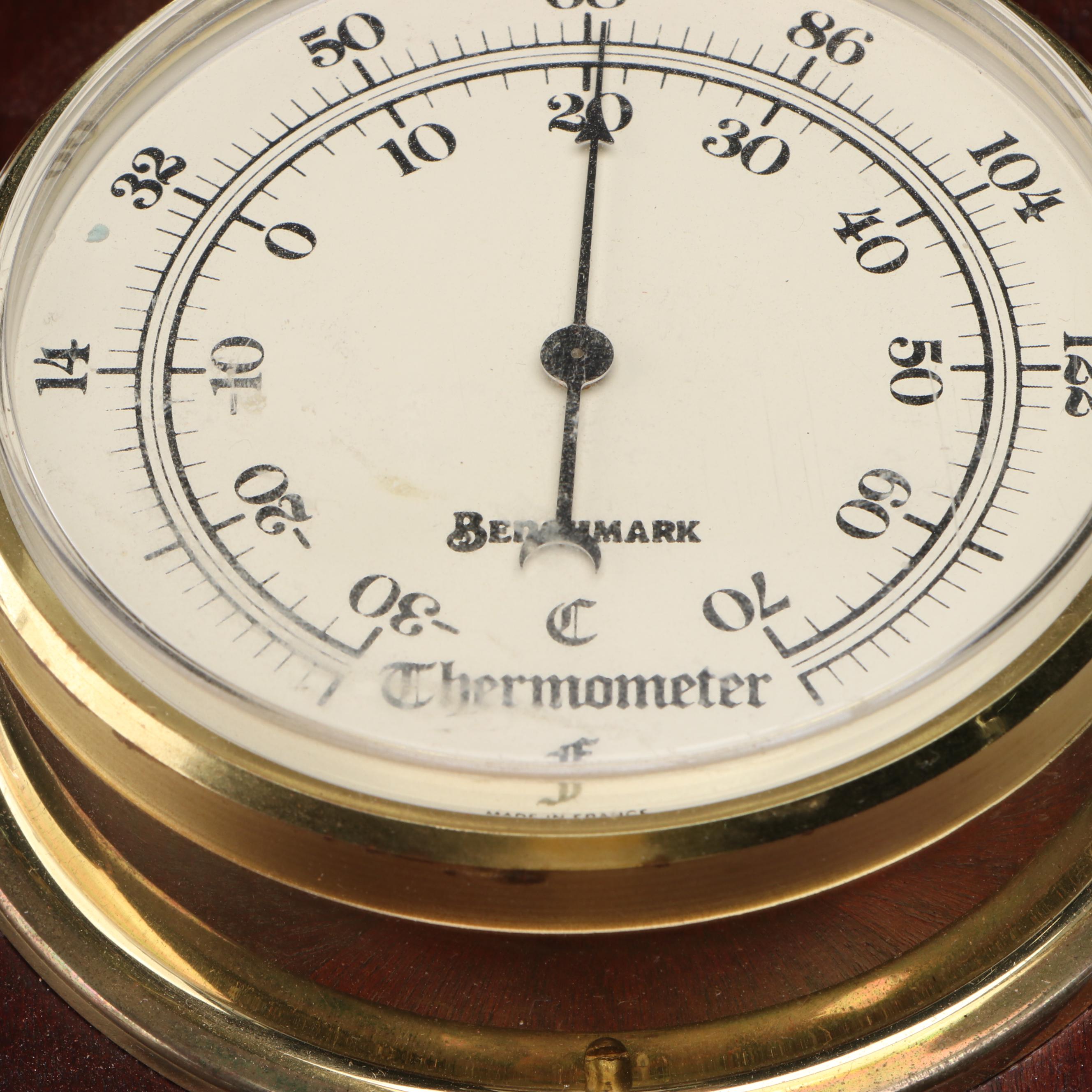 Benchmark Three Part Weather Station with Seth Thomas and Other Mantel Clocks