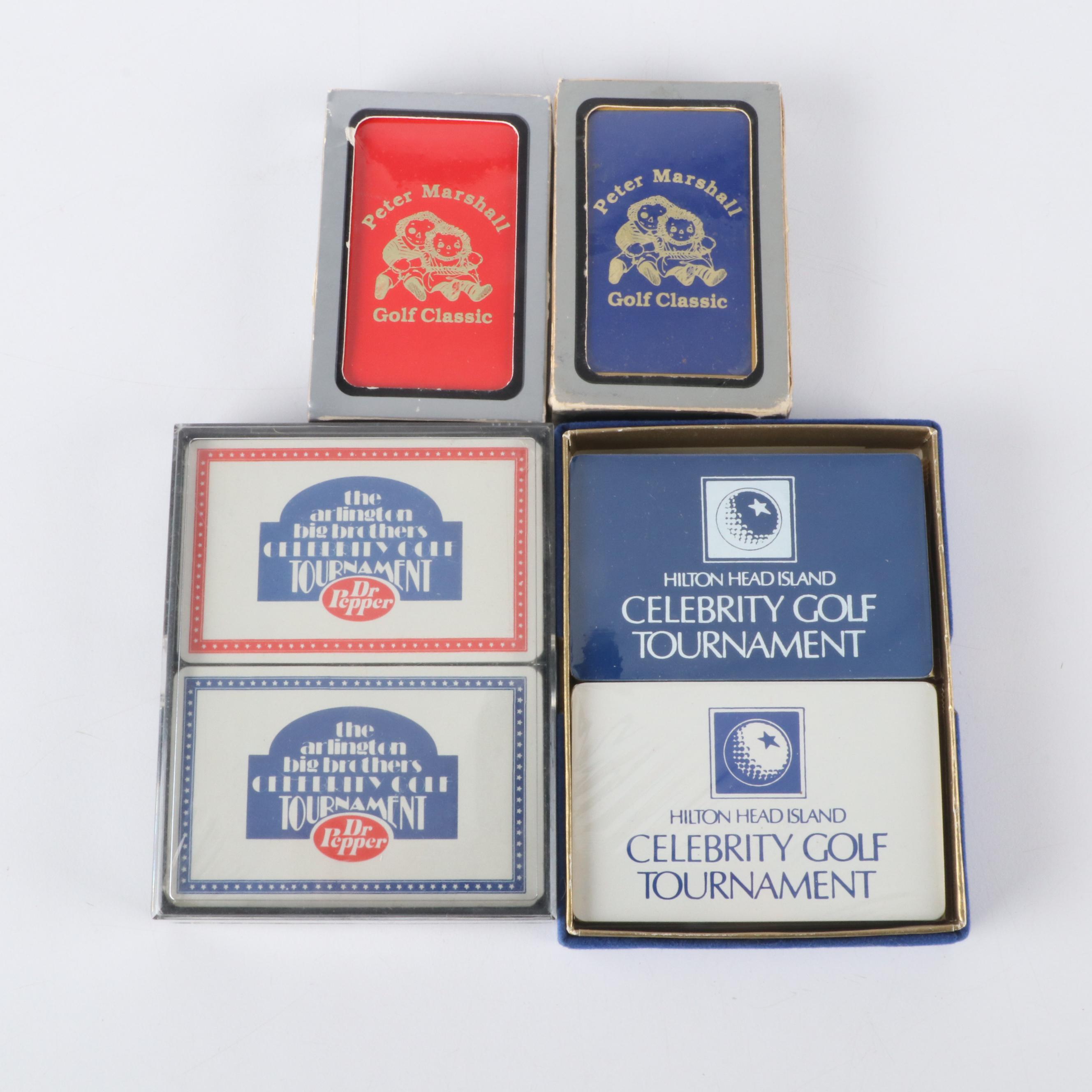 Celebrity Golf Programs, Playing Card Decks, and More, Late 20th Century