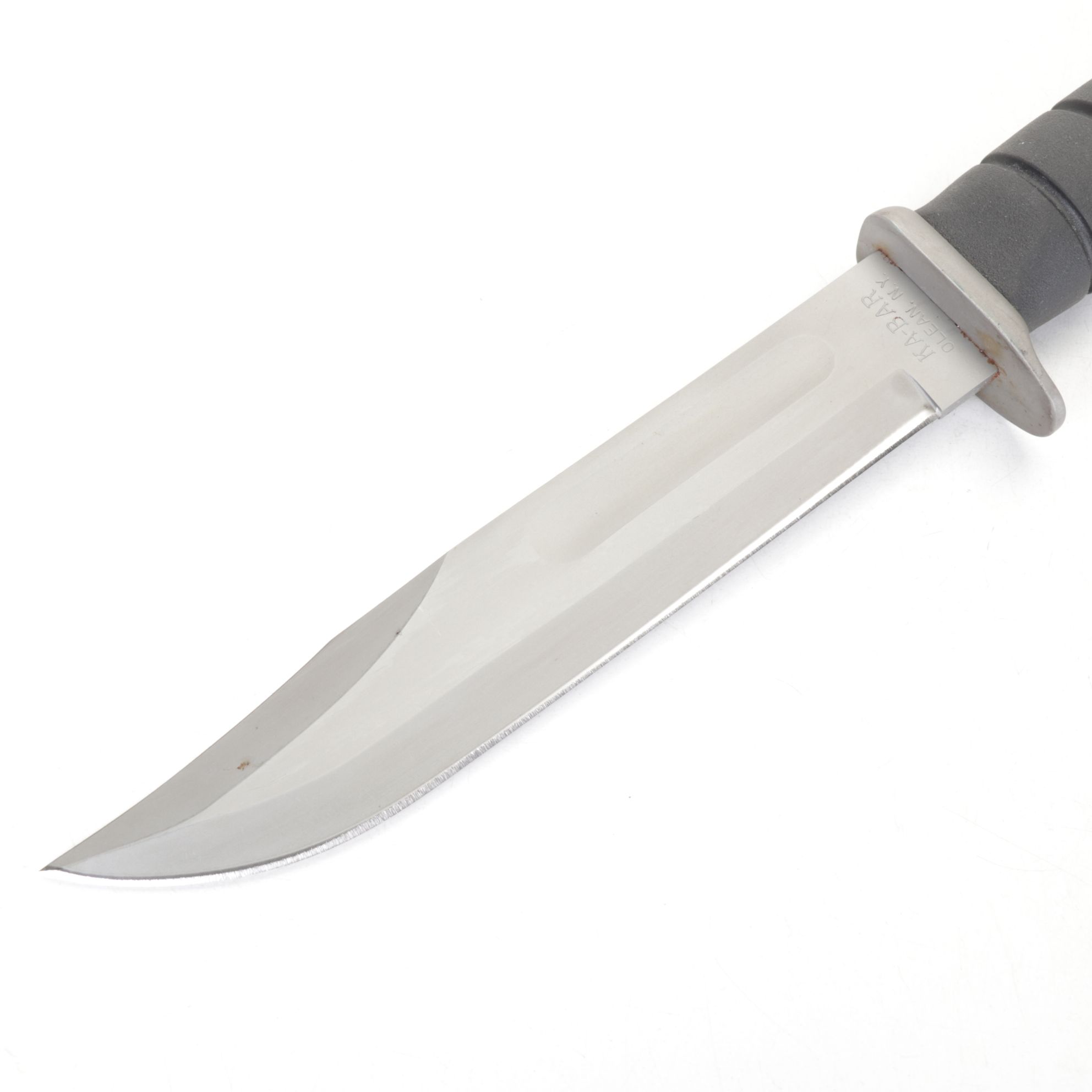 KA-BAR Fixed Blade Knife with Rubber Grip & Sheathe