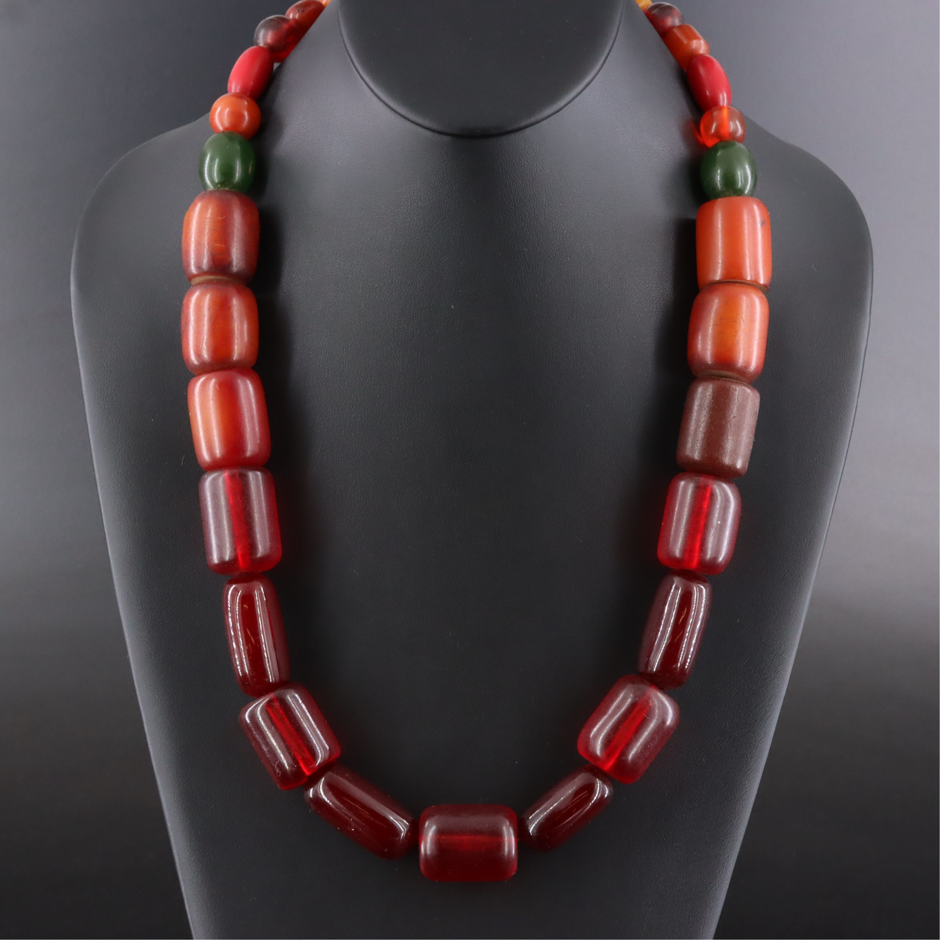 Vintage Bakelite and Early Plastic Bead Necklace