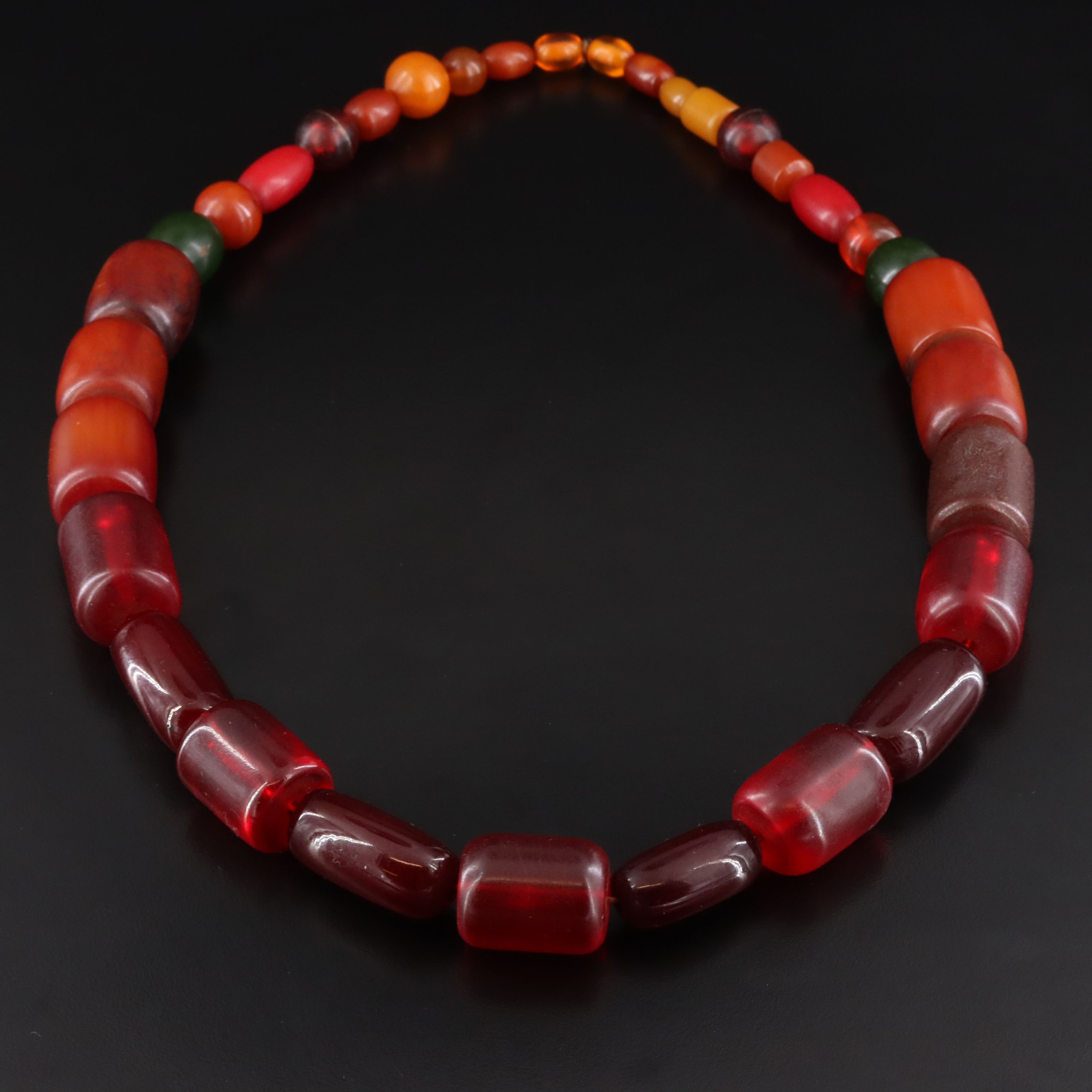 Vintage Bakelite and Early Plastic Bead Necklace