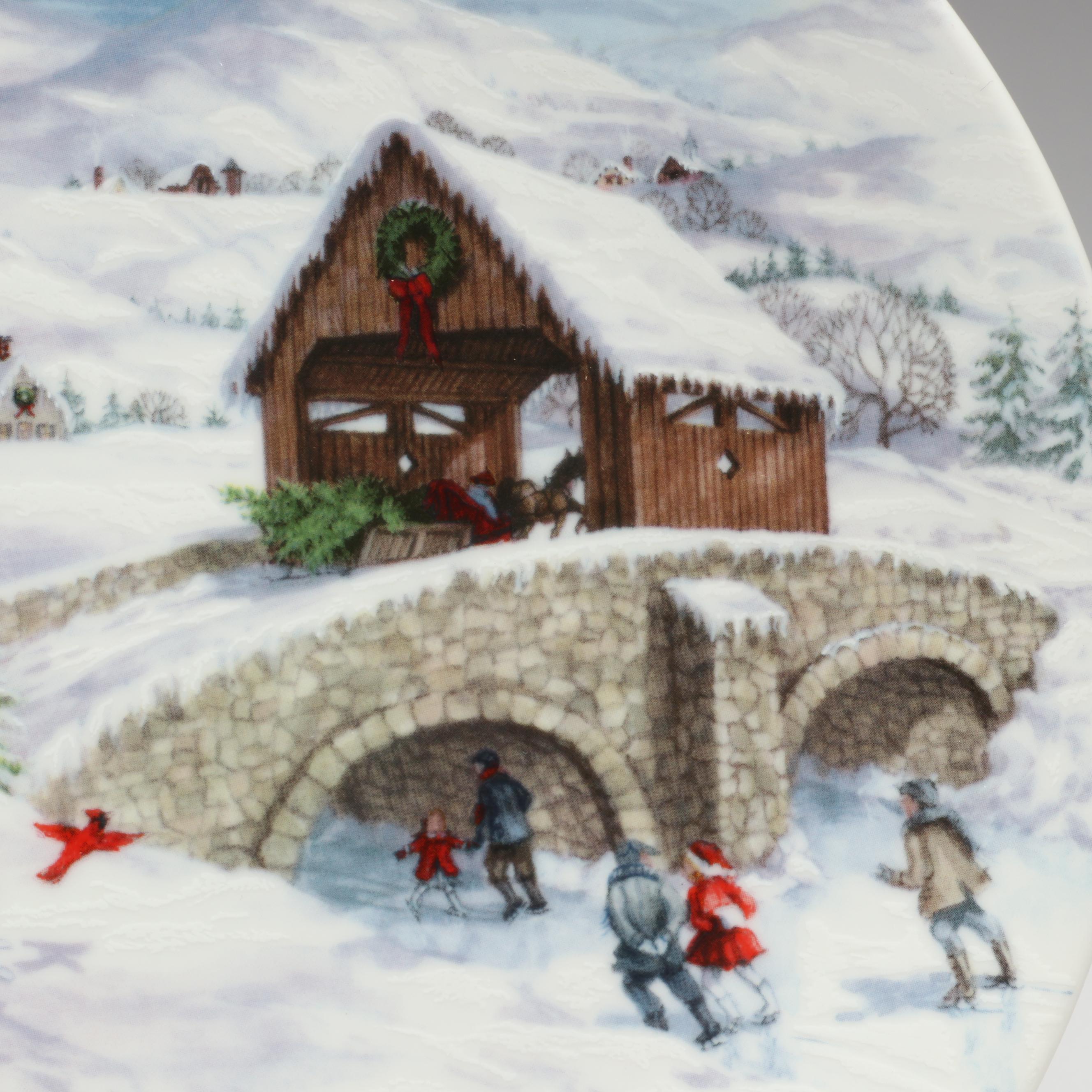 Lenox American Christmas "Bringing Home The Tree" and More Porcelain Plates