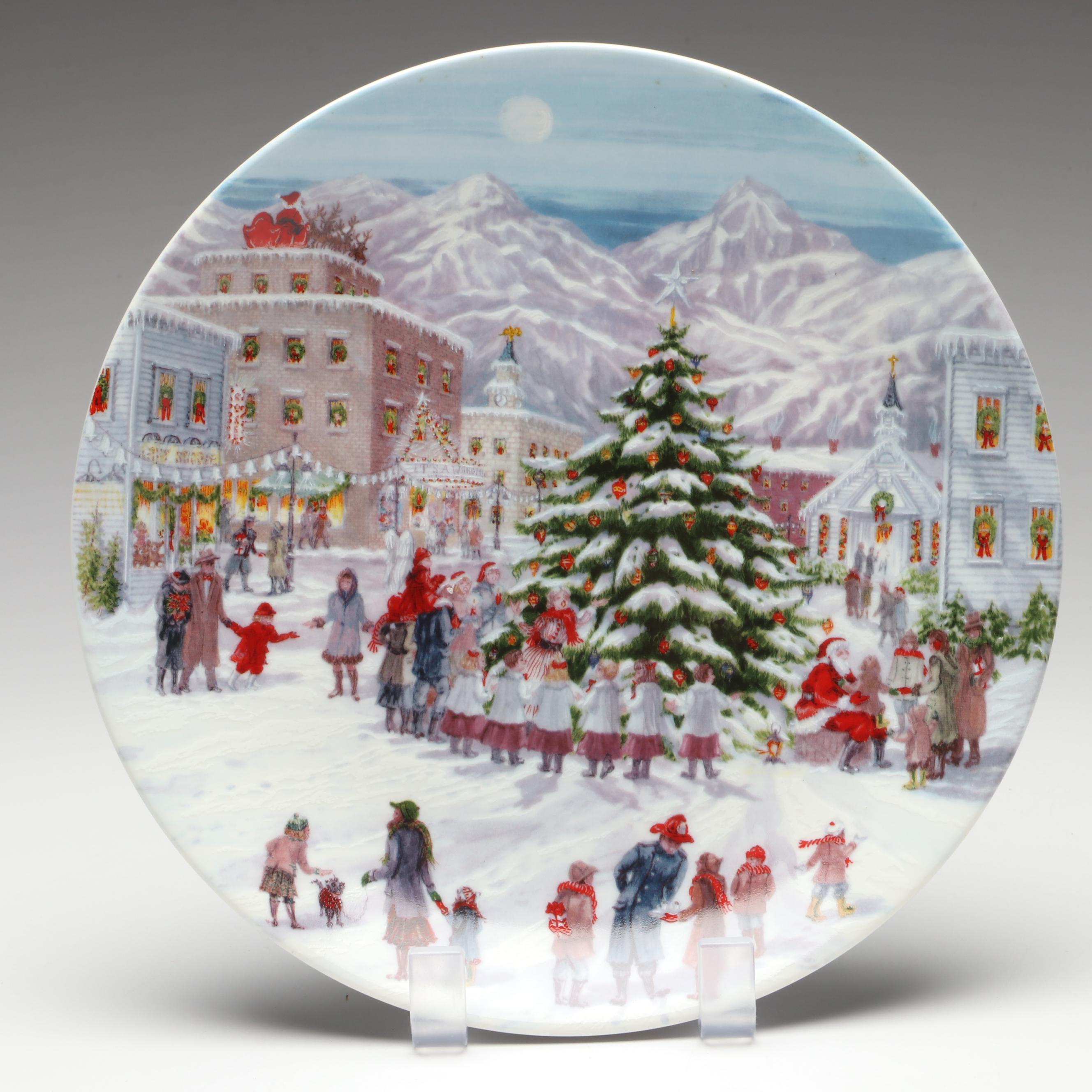 Lenox American Christmas "Bringing Home The Tree" and More Porcelain Plates