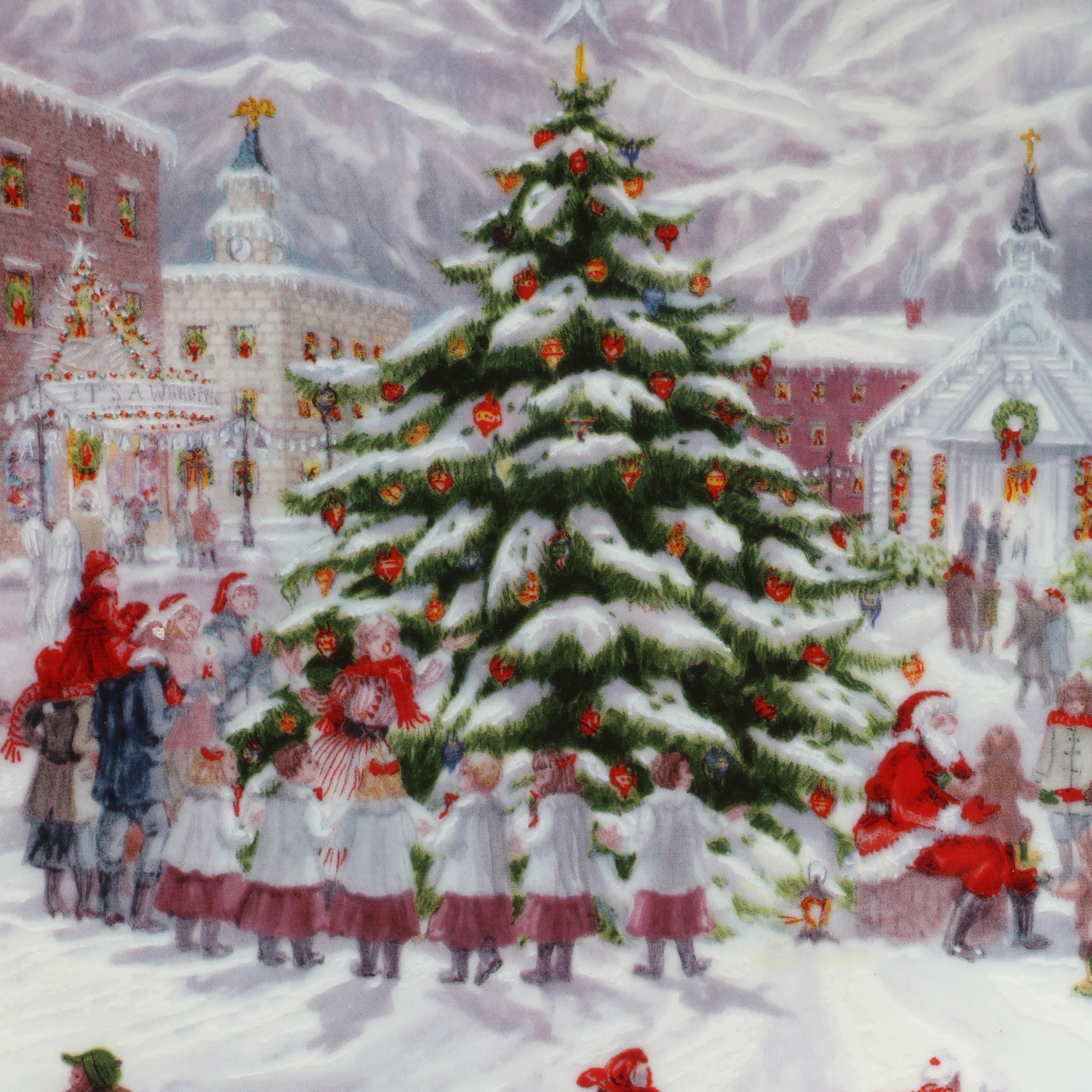 Lenox American Christmas "Bringing Home The Tree" and More Porcelain Plates