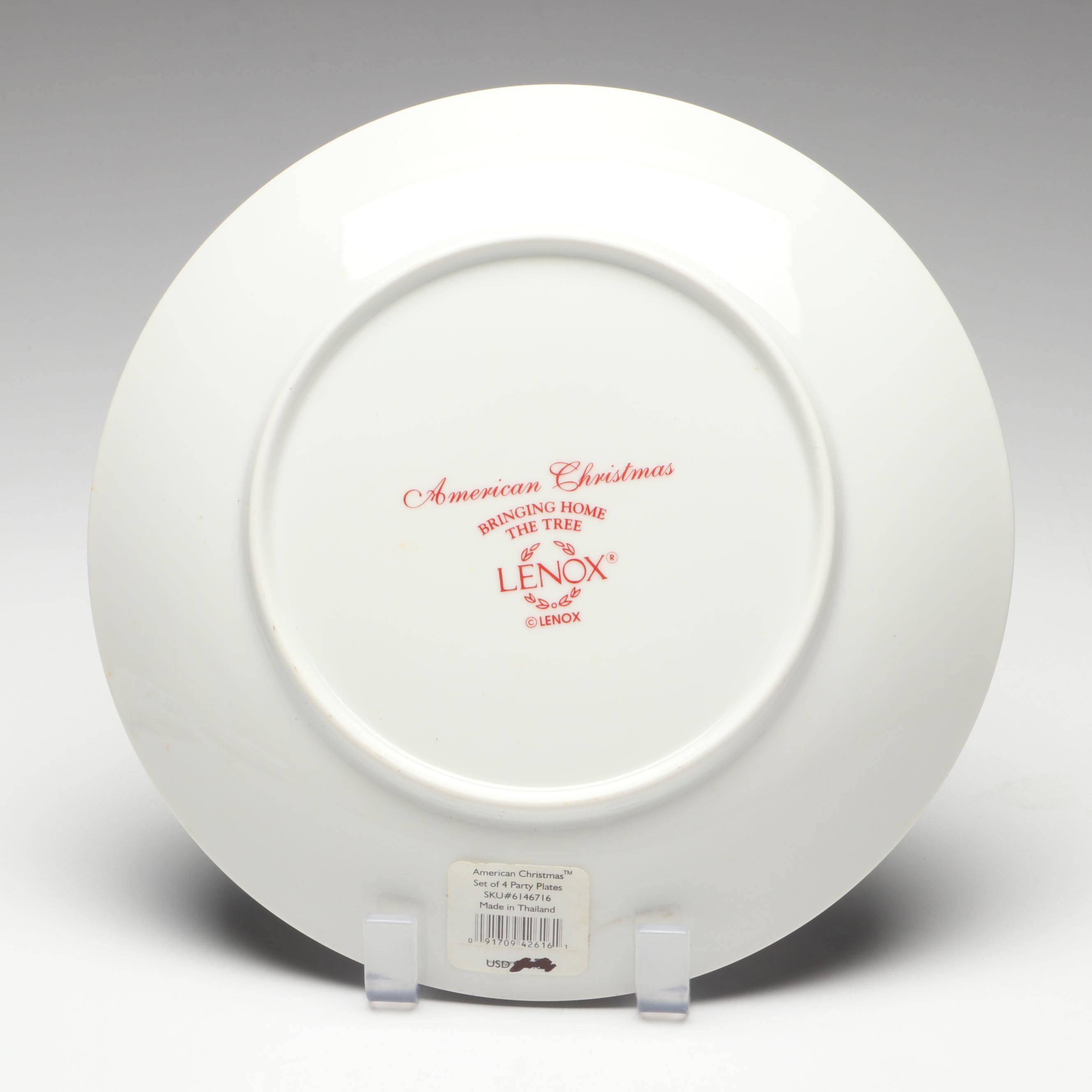 Lenox American Christmas "Bringing Home The Tree" and More Porcelain Plates