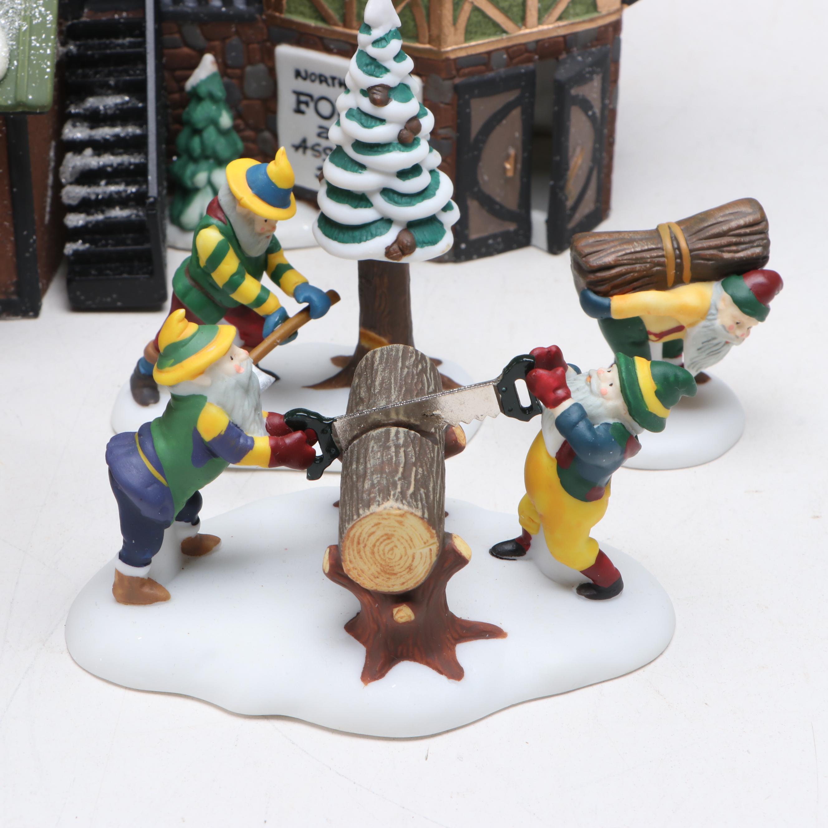 Department 56 "Orly's Bell & Harness Supply" with More North Pole Series Sets