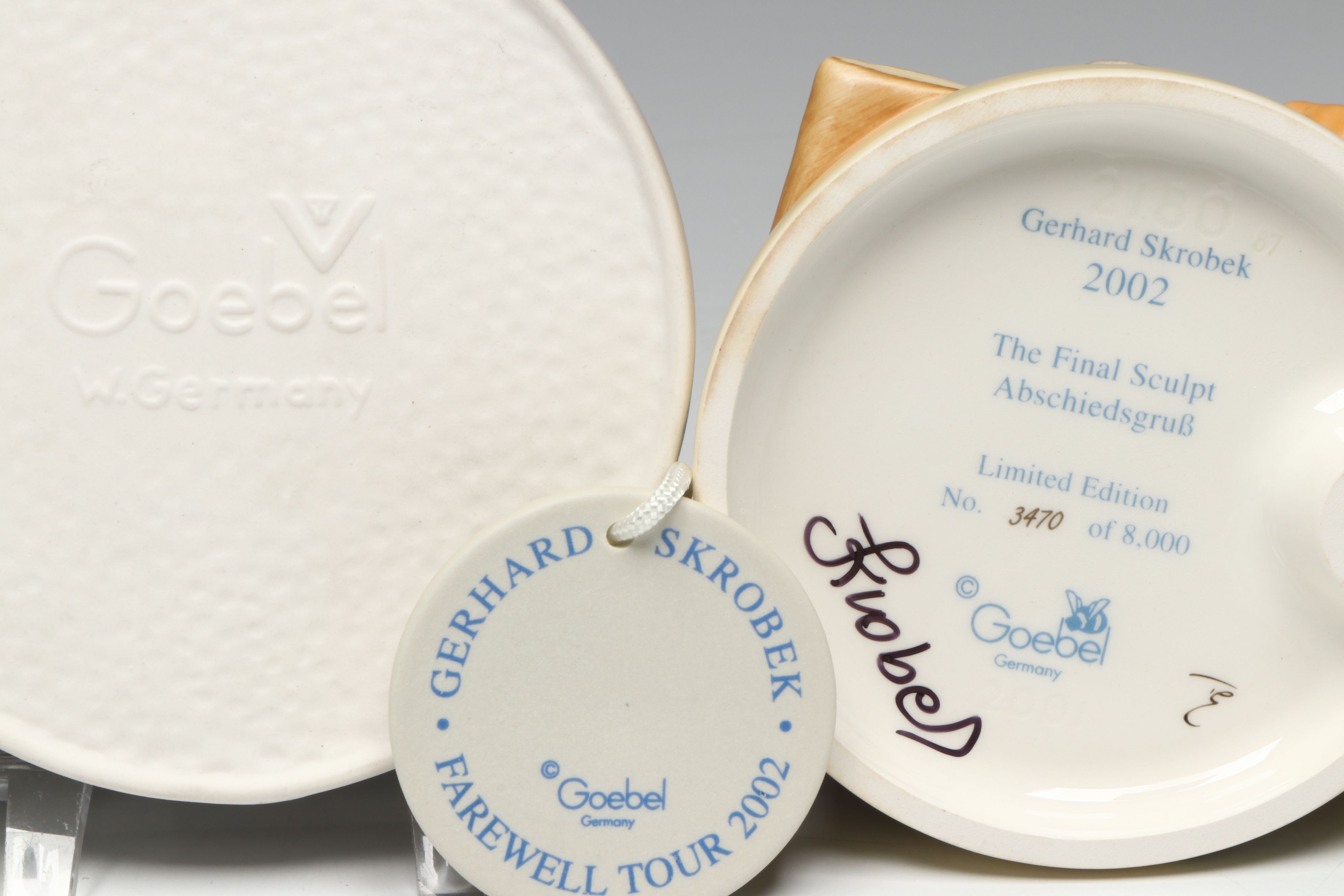 Goebel Gerhard Skrobek Signed "The Final Sculpt" with More Hummel Figurines