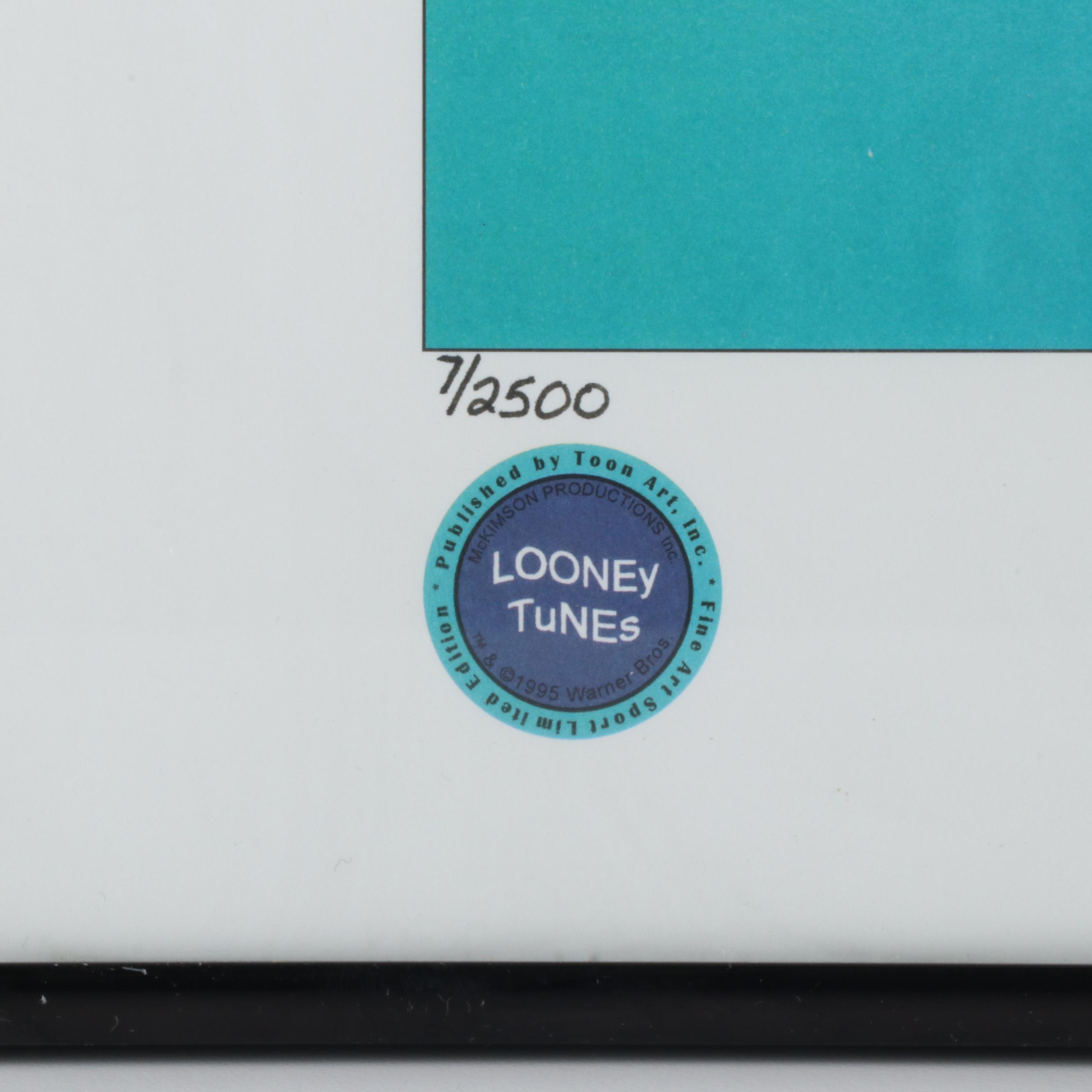 Dave Shula Signed Looney Tunes Cincinnati Bengals Limited Edition Print