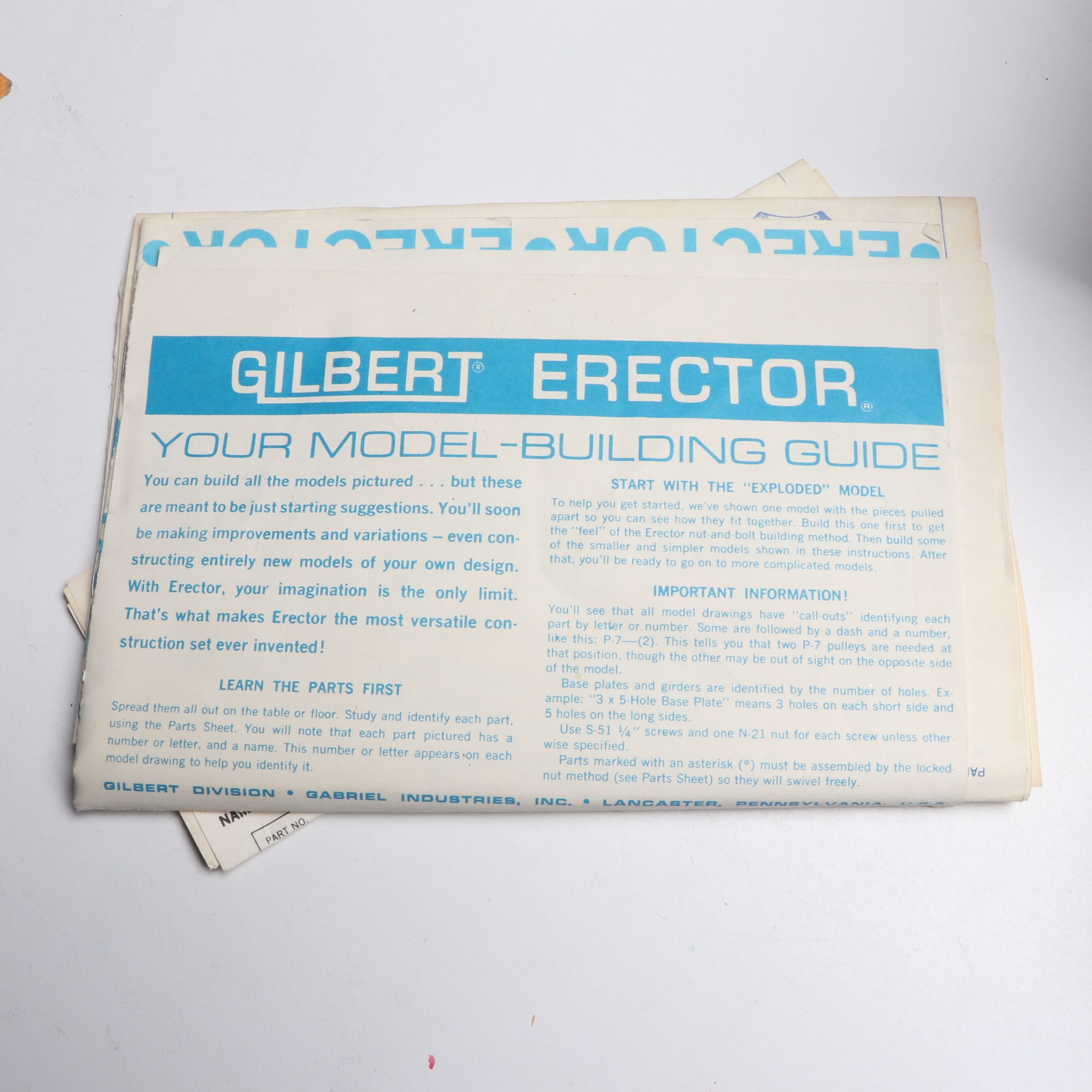 Tinkertoys, Erector Set, OmniStar, and More Vintage Toy Sets