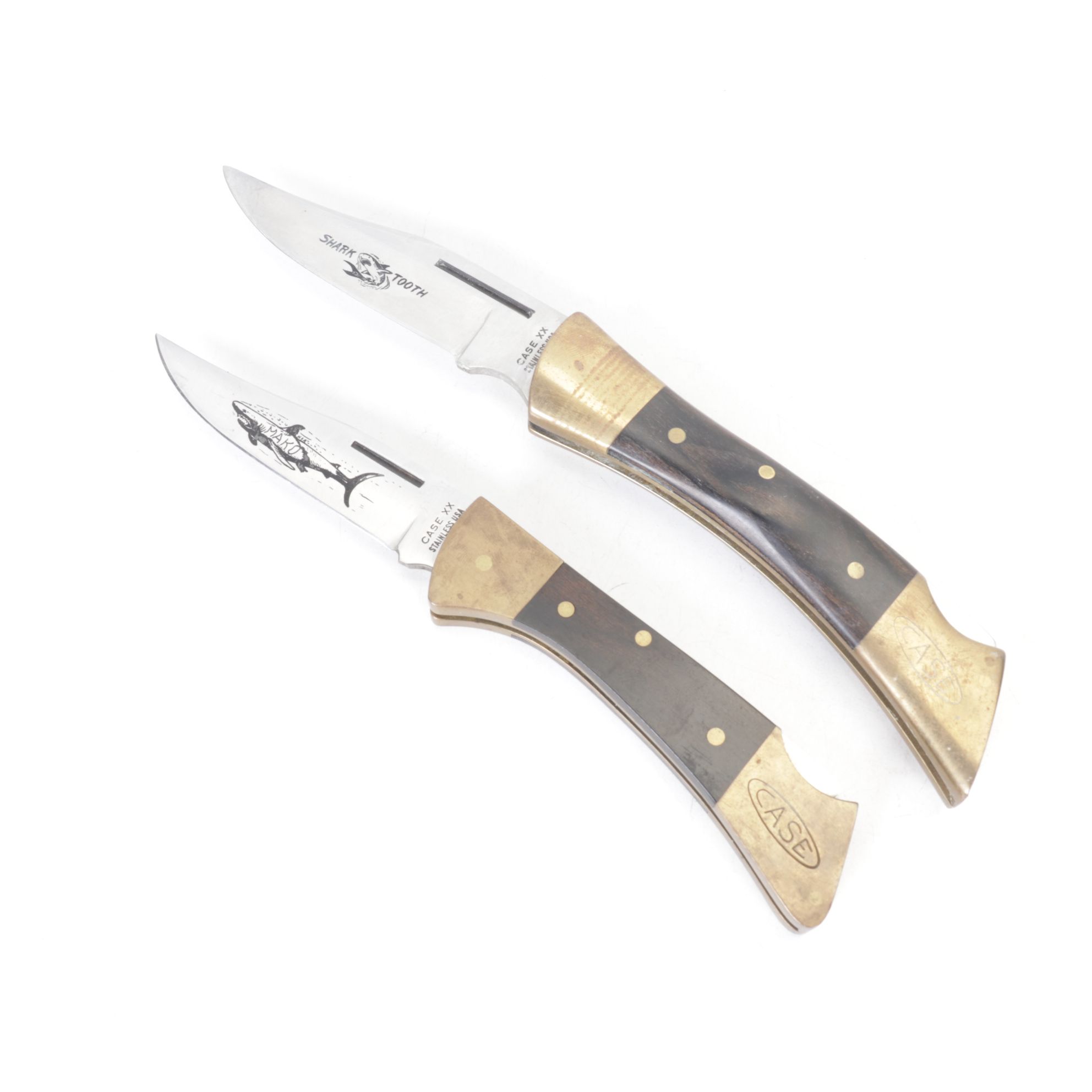 Case XX Shark Motif Lockback Folding Knives