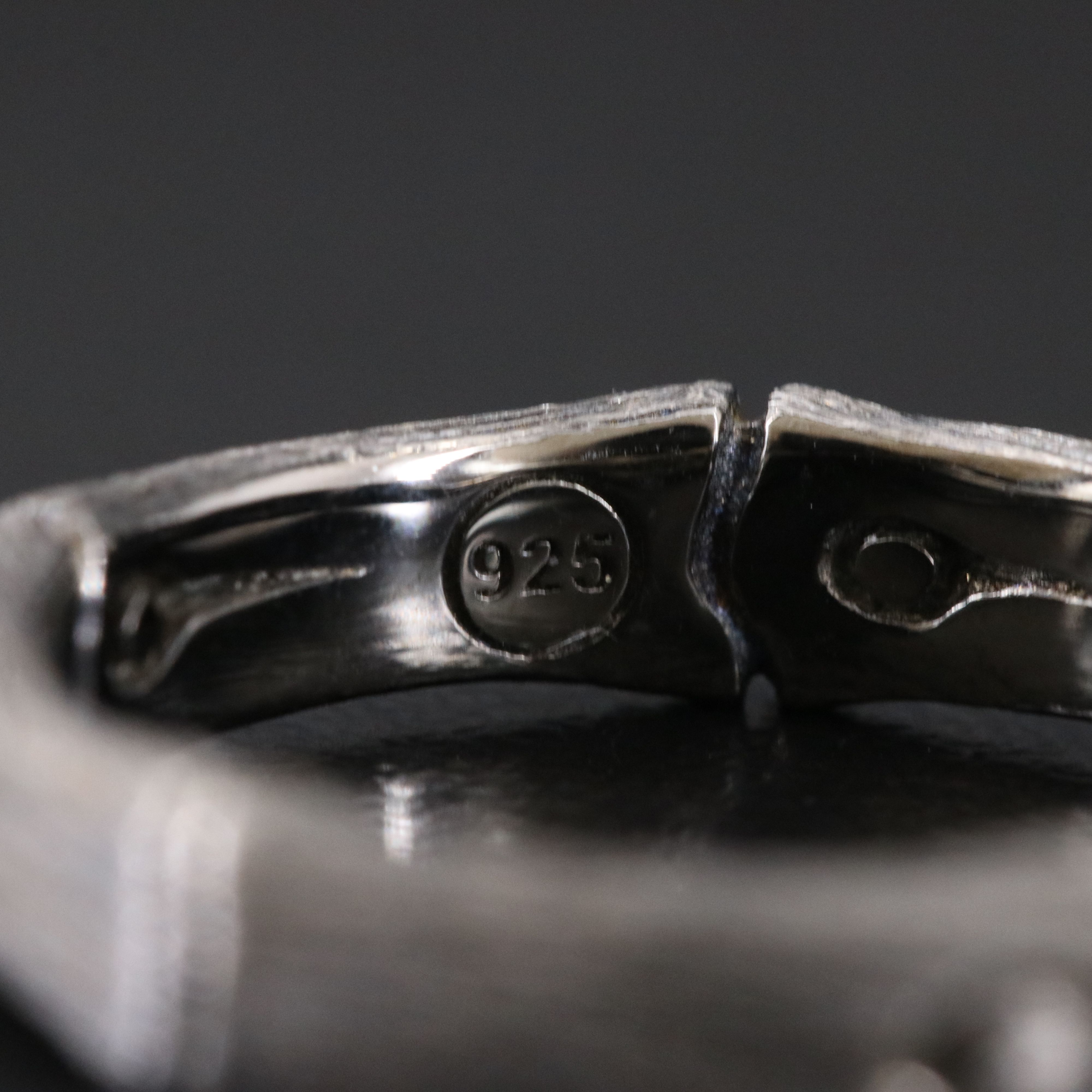 John Hardy Bamboo Darkened Sterling Stackable Ring