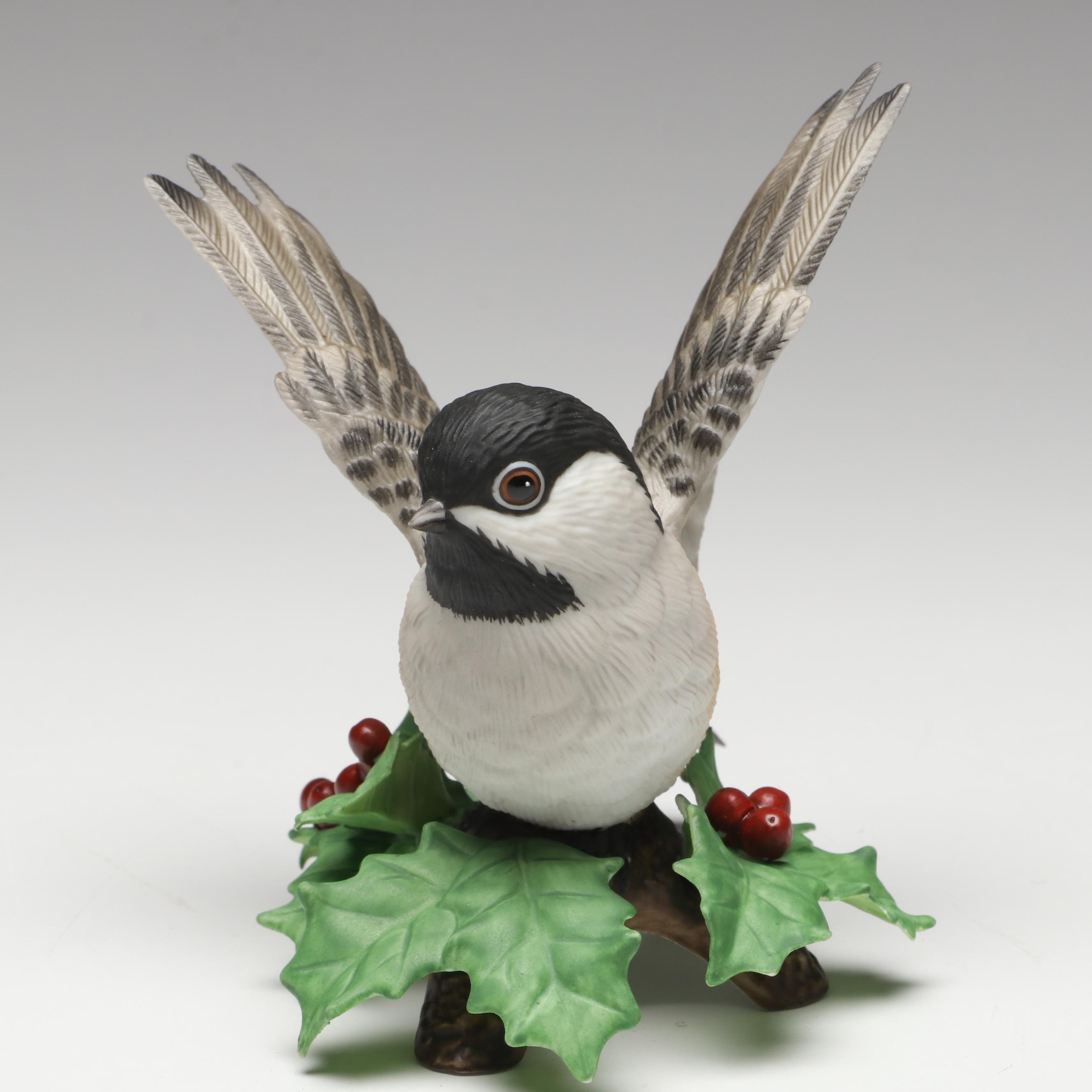 Lenox "Christmas Snowbird" and "Chickadee" Porcelain Figures