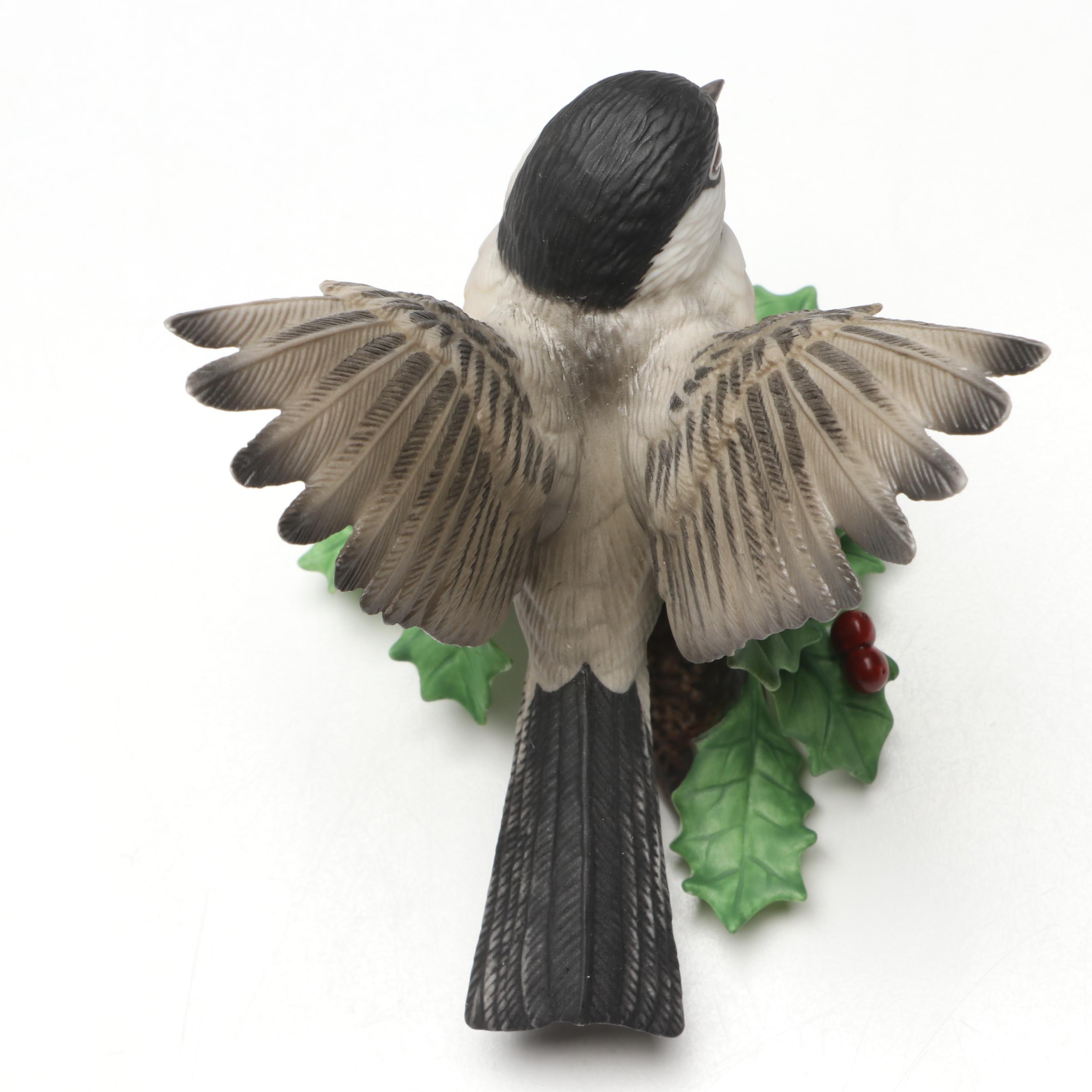 Lenox "Christmas Snowbird" and "Chickadee" Porcelain Figures