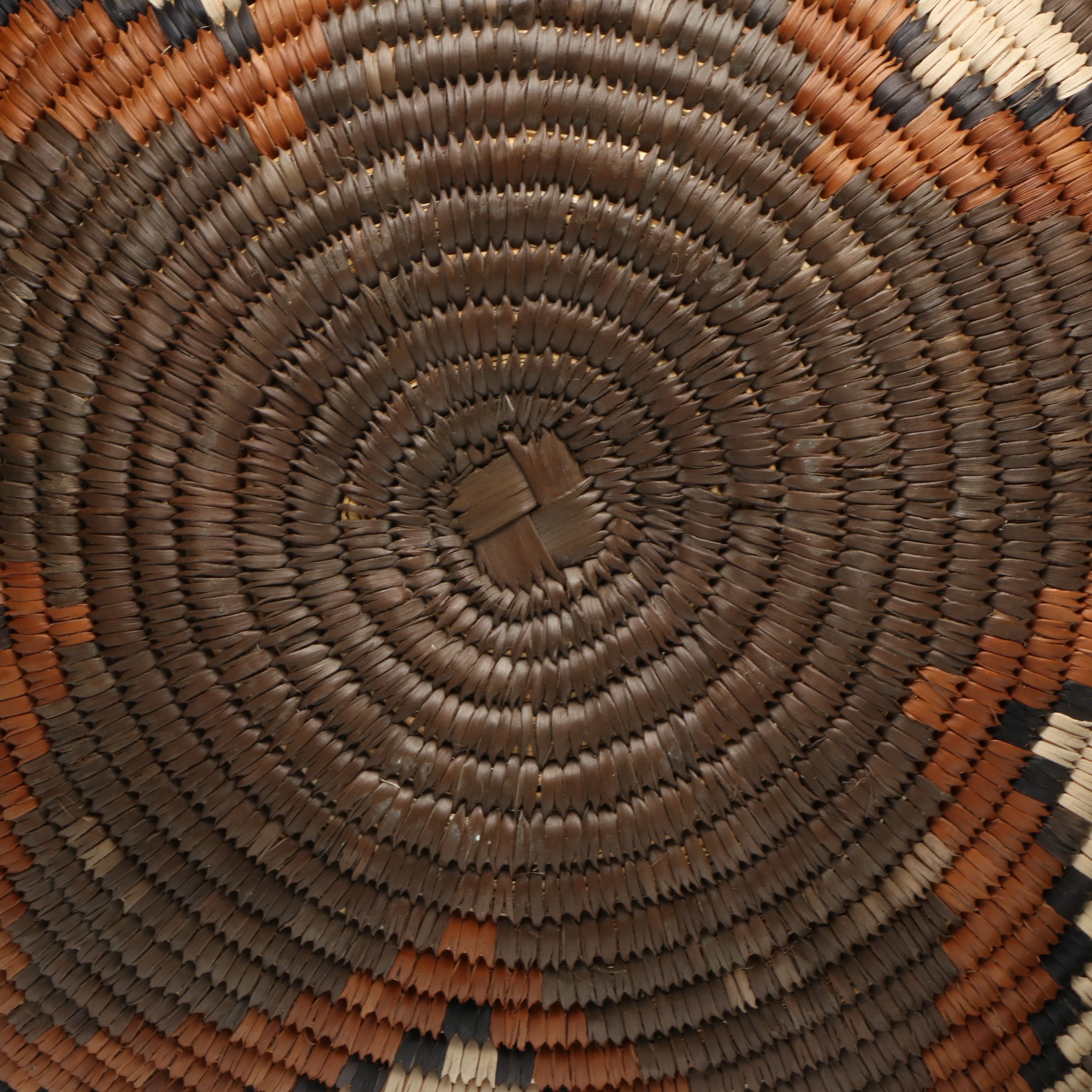 Veronica Hlabisa South African Zulu Ilala Palm Lidded Basket