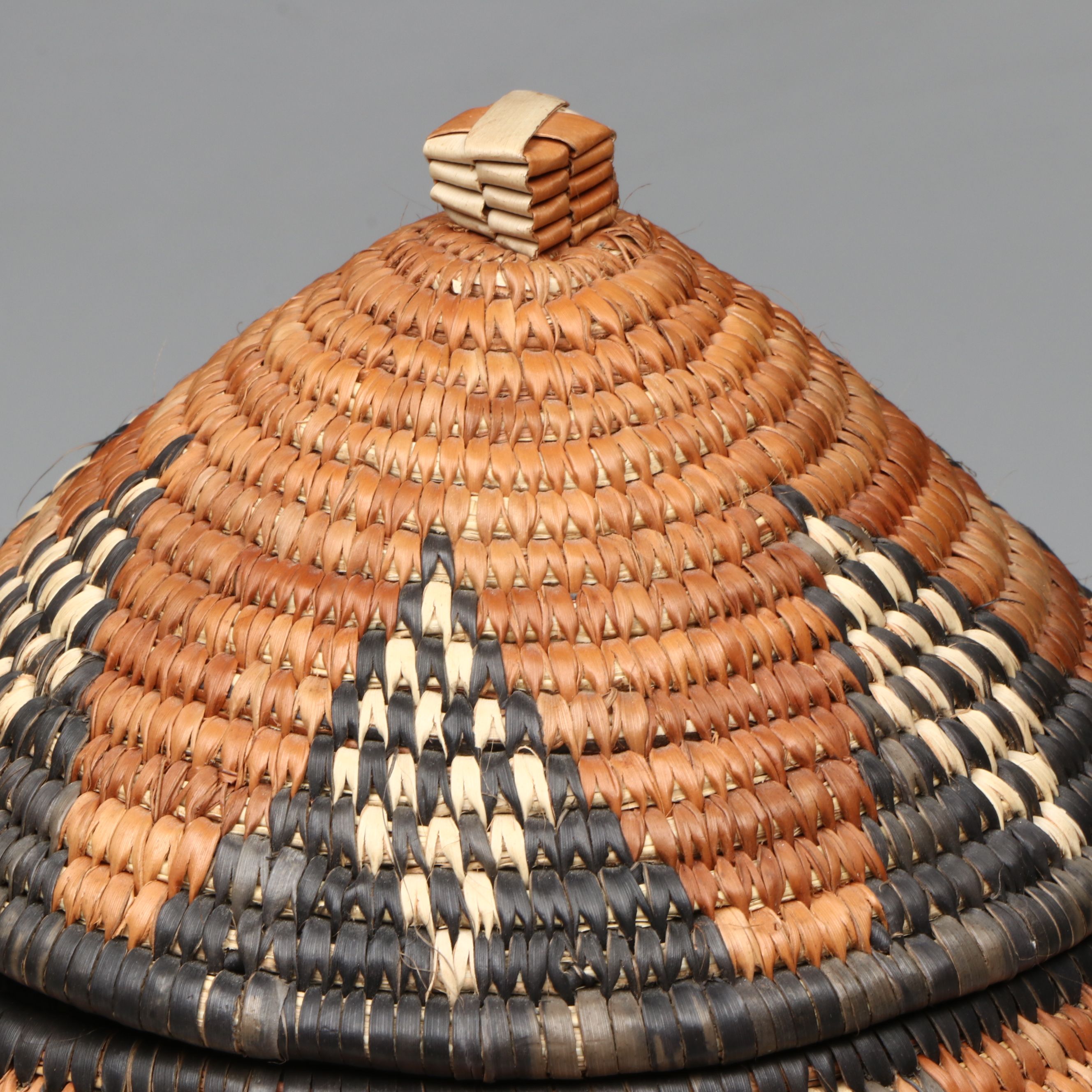 Zinhle Khumalo South African Zulu Ilala Palm Egg-Shaped Basket