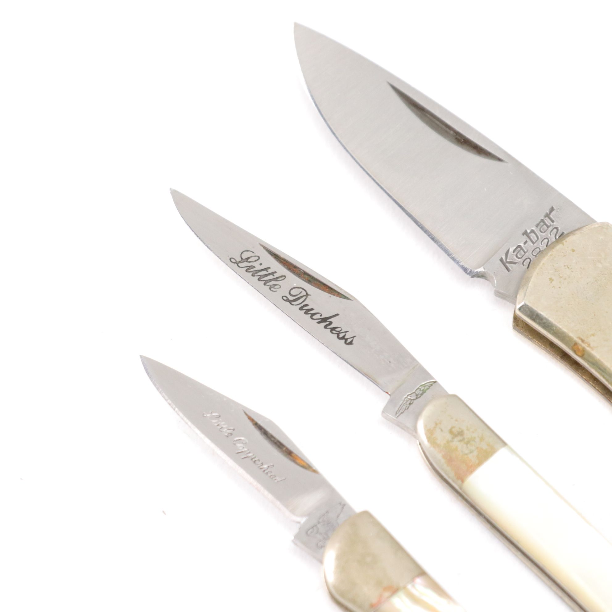 Frost, Taylor, Parker, KA-BAR and More Mother-of-Pearl Handled Folding Knives
