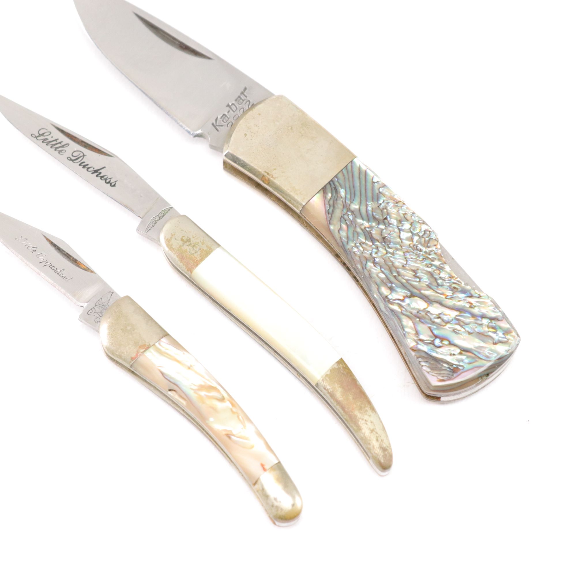 Frost, Taylor, Parker, KA-BAR and More Mother-of-Pearl Handled Folding Knives