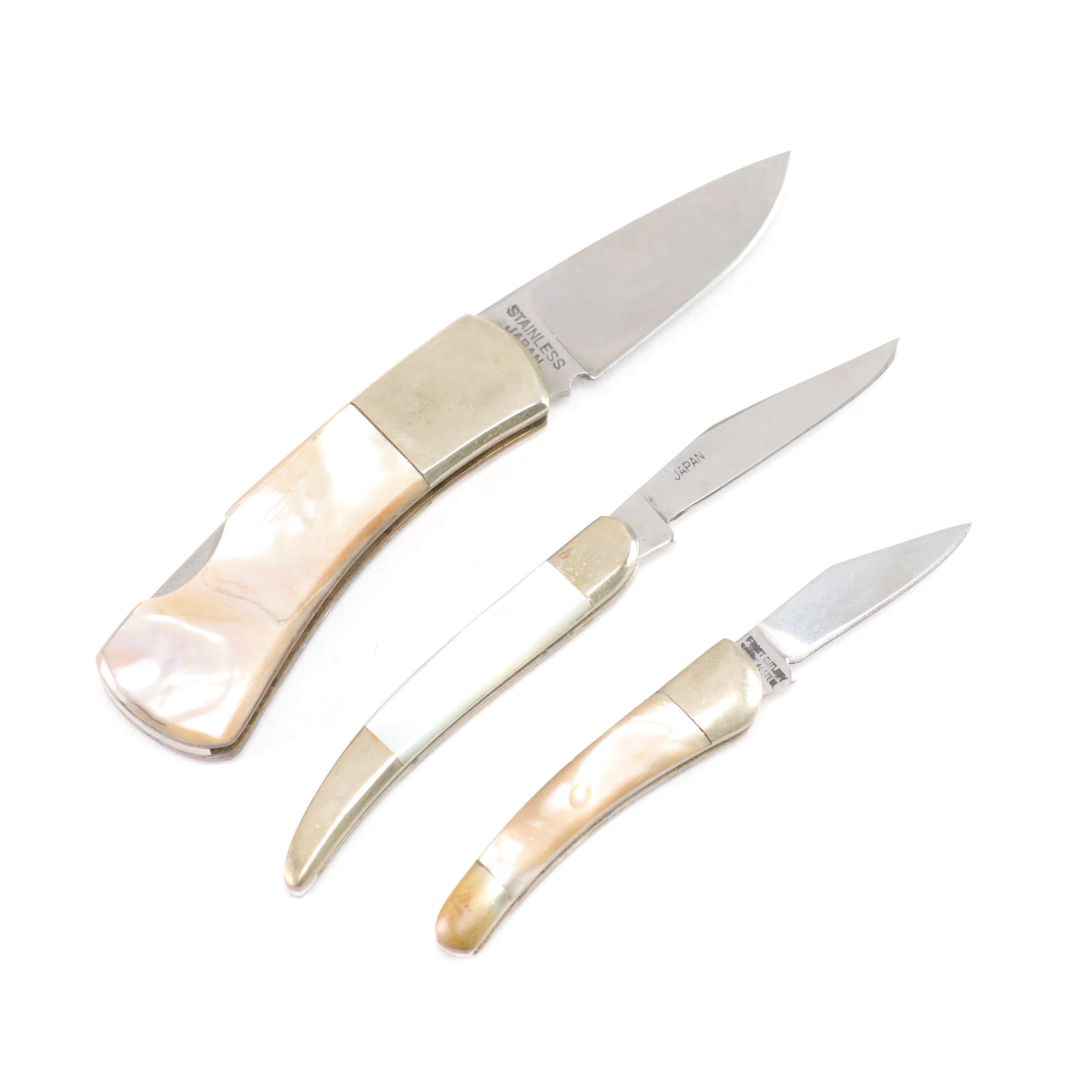 Frost, Taylor, Parker, KA-BAR and More Mother-of-Pearl Handled Folding Knives