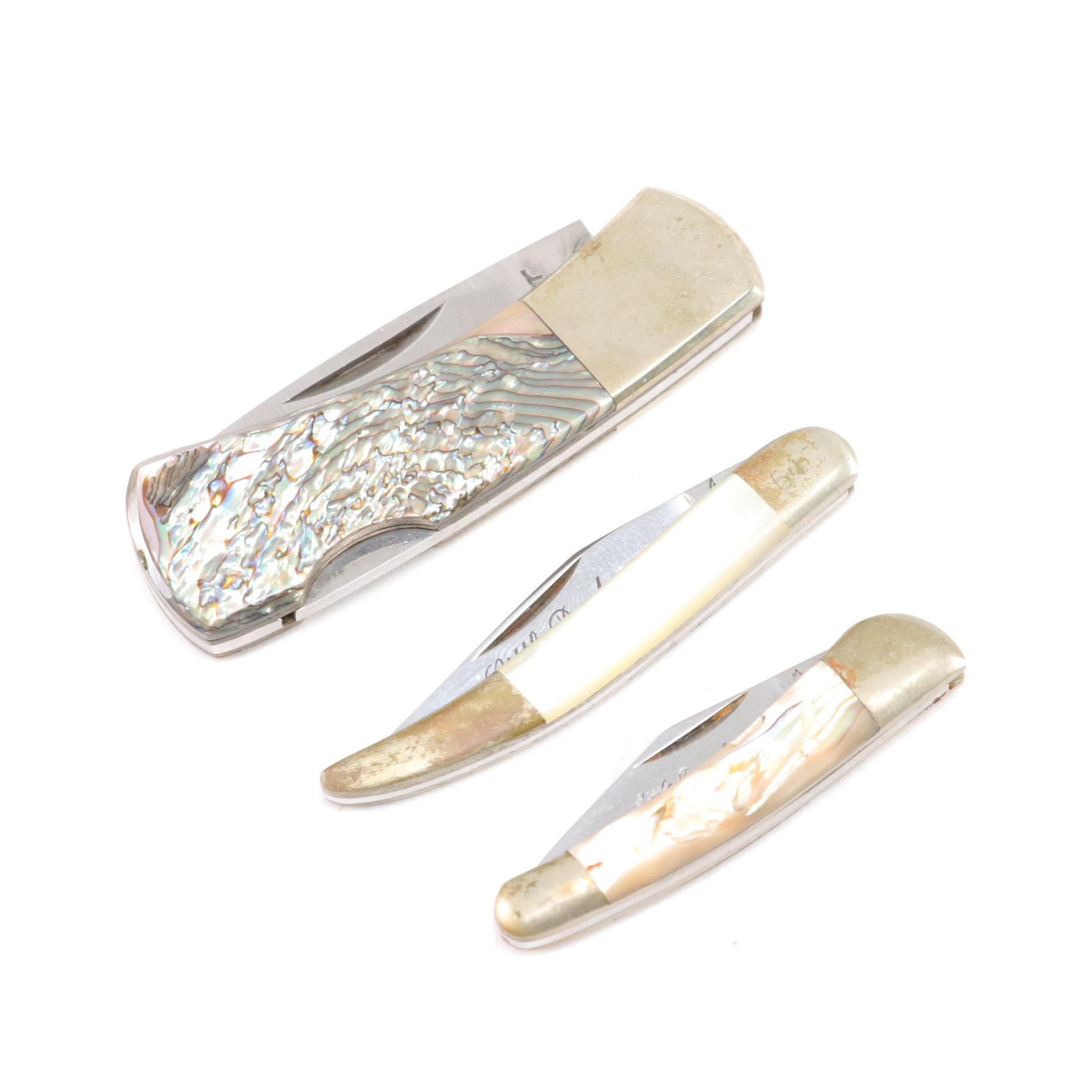 Frost, Taylor, Parker, KA-BAR and More Mother-of-Pearl Handled Folding Knives