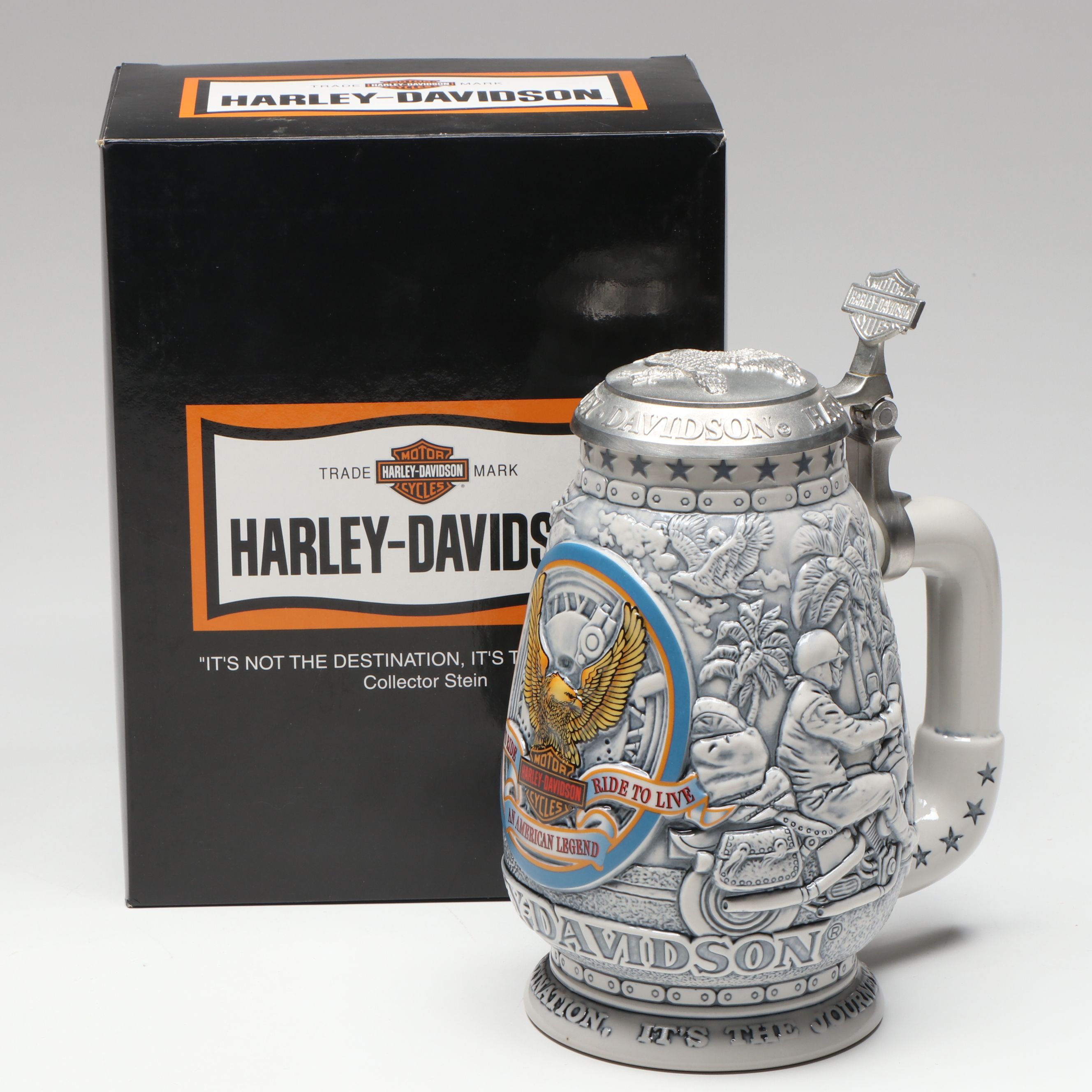 Harley-Davidson Ceramic Collectors Stein